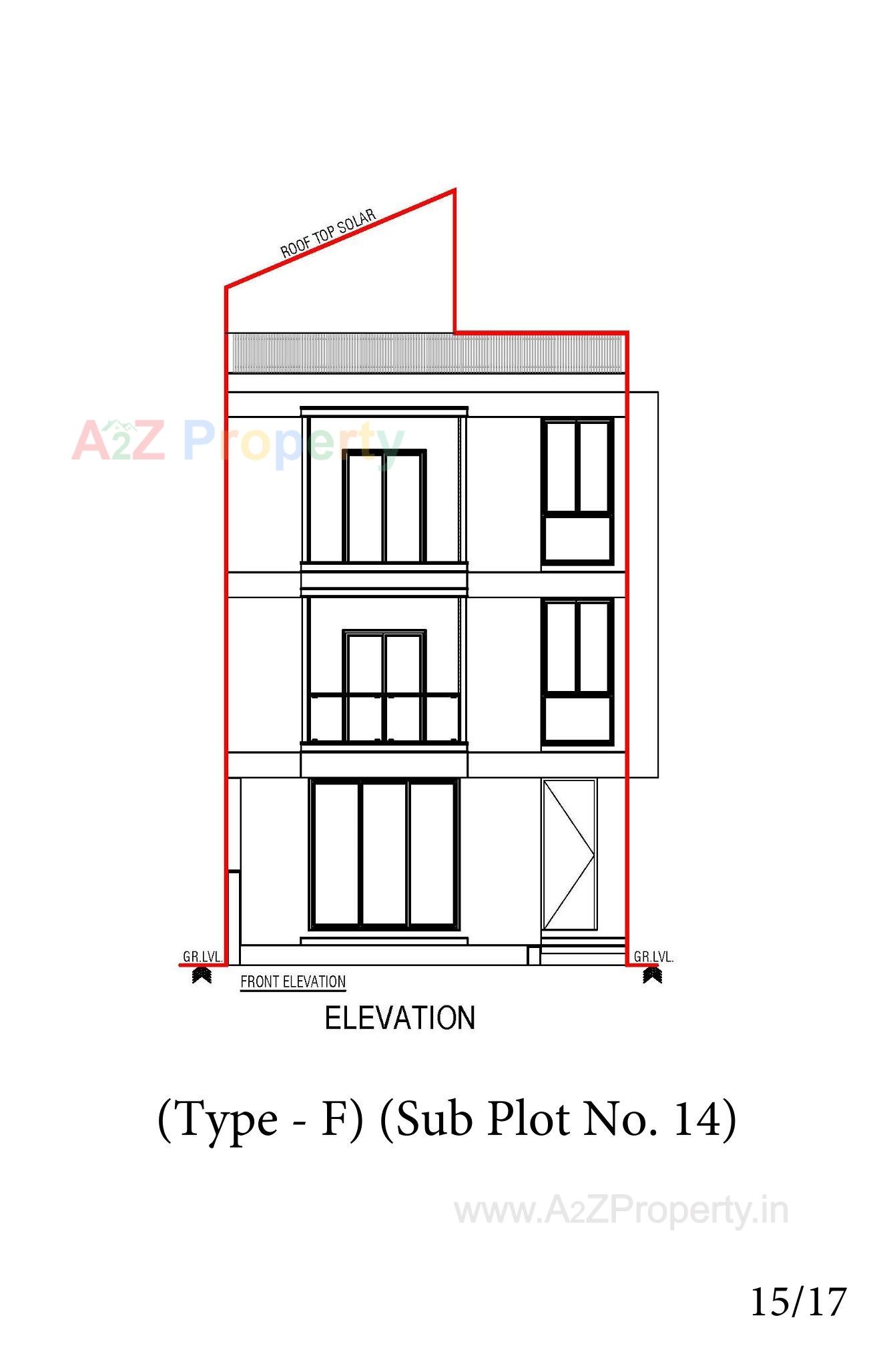 Layout of real estate project Vaikunth located at Bopal, Ahmedabad, Gujarat