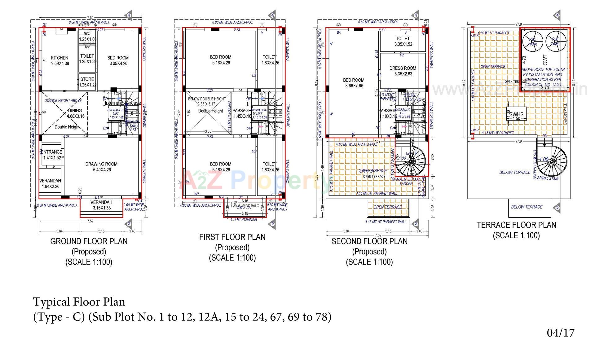 Layout of real estate project Vaikunth located at Bopal, Ahmedabad, Gujarat