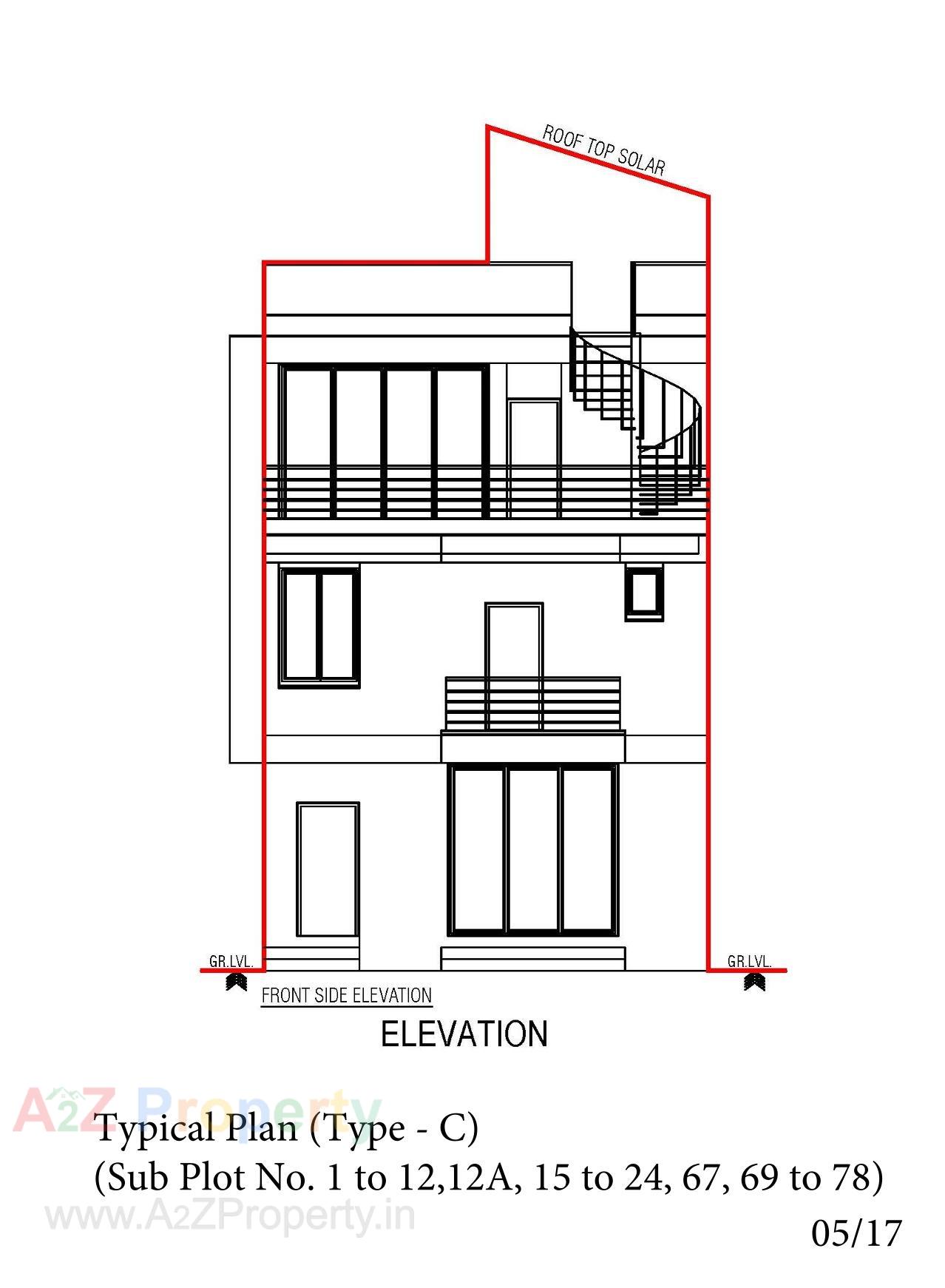 Layout of real estate project Vaikunth located at Bopal, Ahmedabad, Gujarat