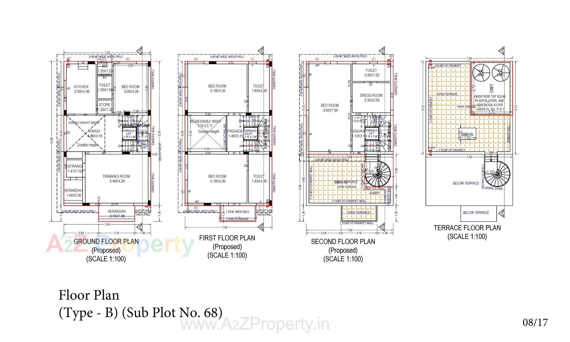 Layout of real estate project Vaikunth located at Bopal, Ahmedabad, Gujarat
