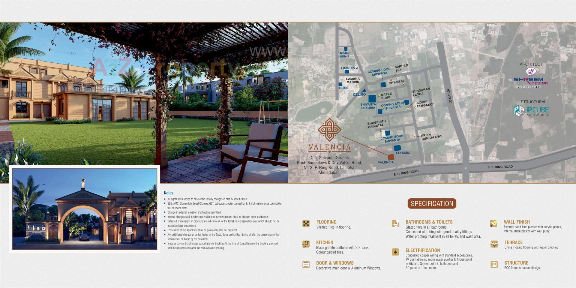  of real estate project Valencia located at Lambha, Ahmedabad, Gujarat