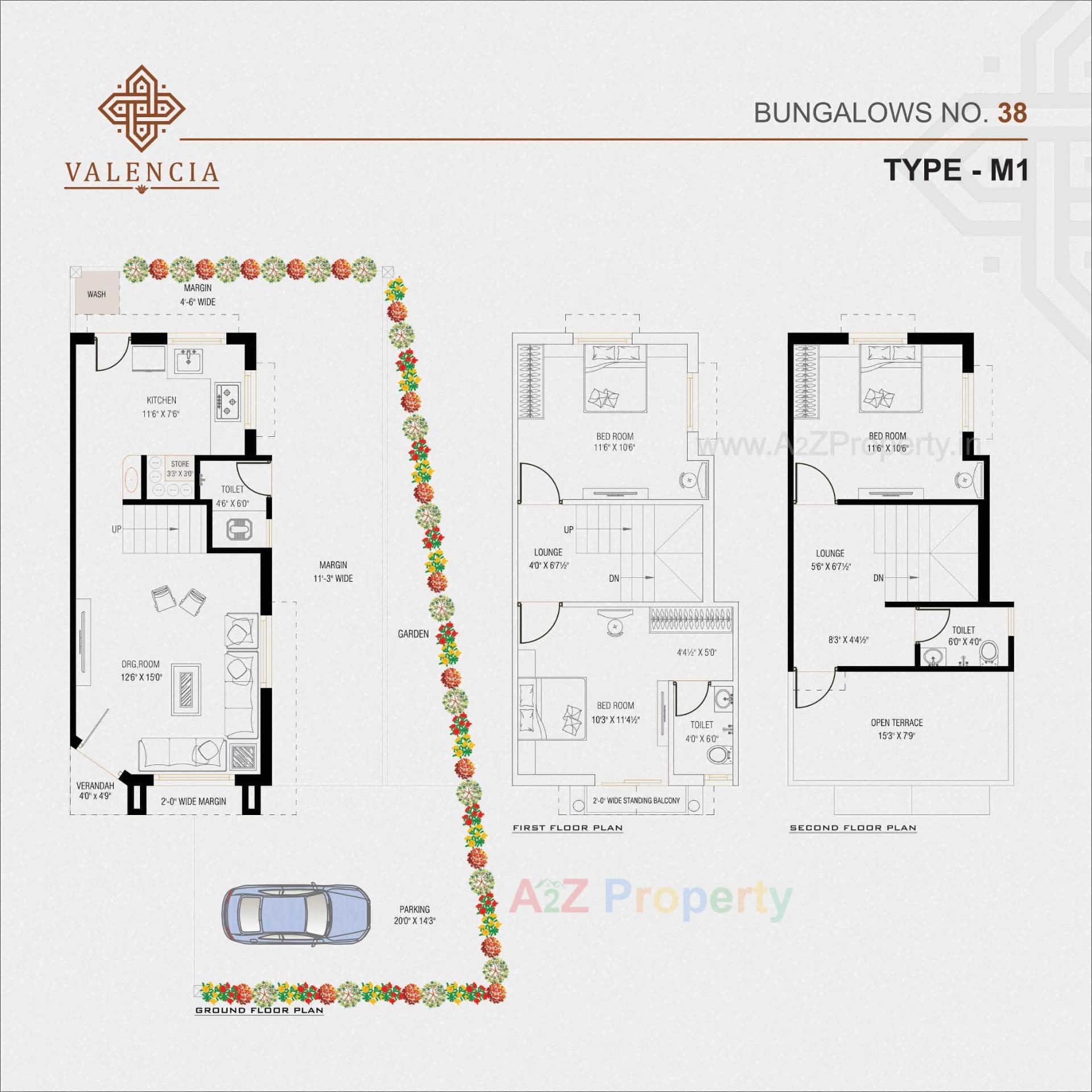 Layout of real estate project Valencia located at Lambha, Ahmedabad, Gujarat