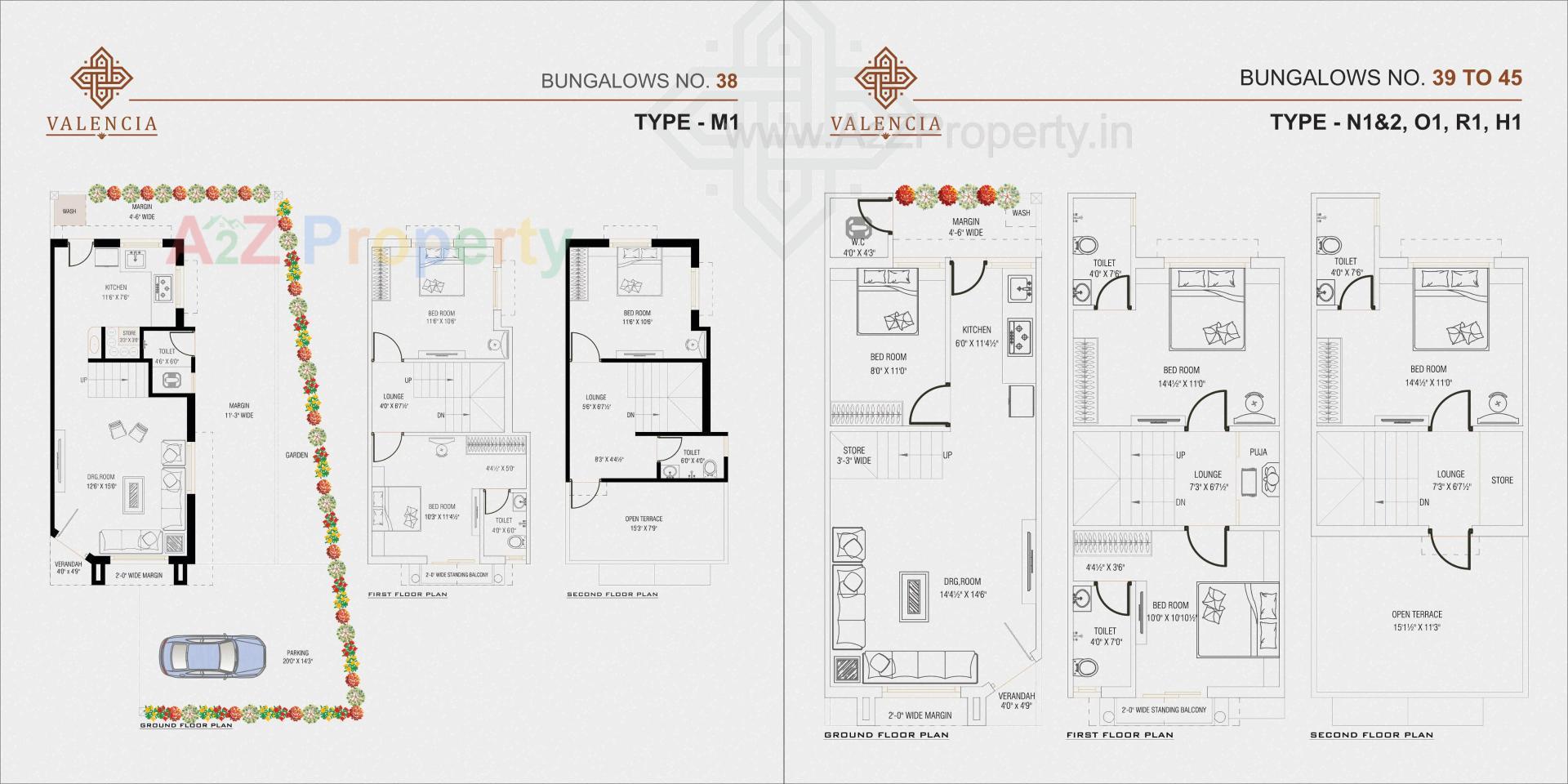 Layout of real estate project Valencia located at Lambha, Ahmedabad, Gujarat