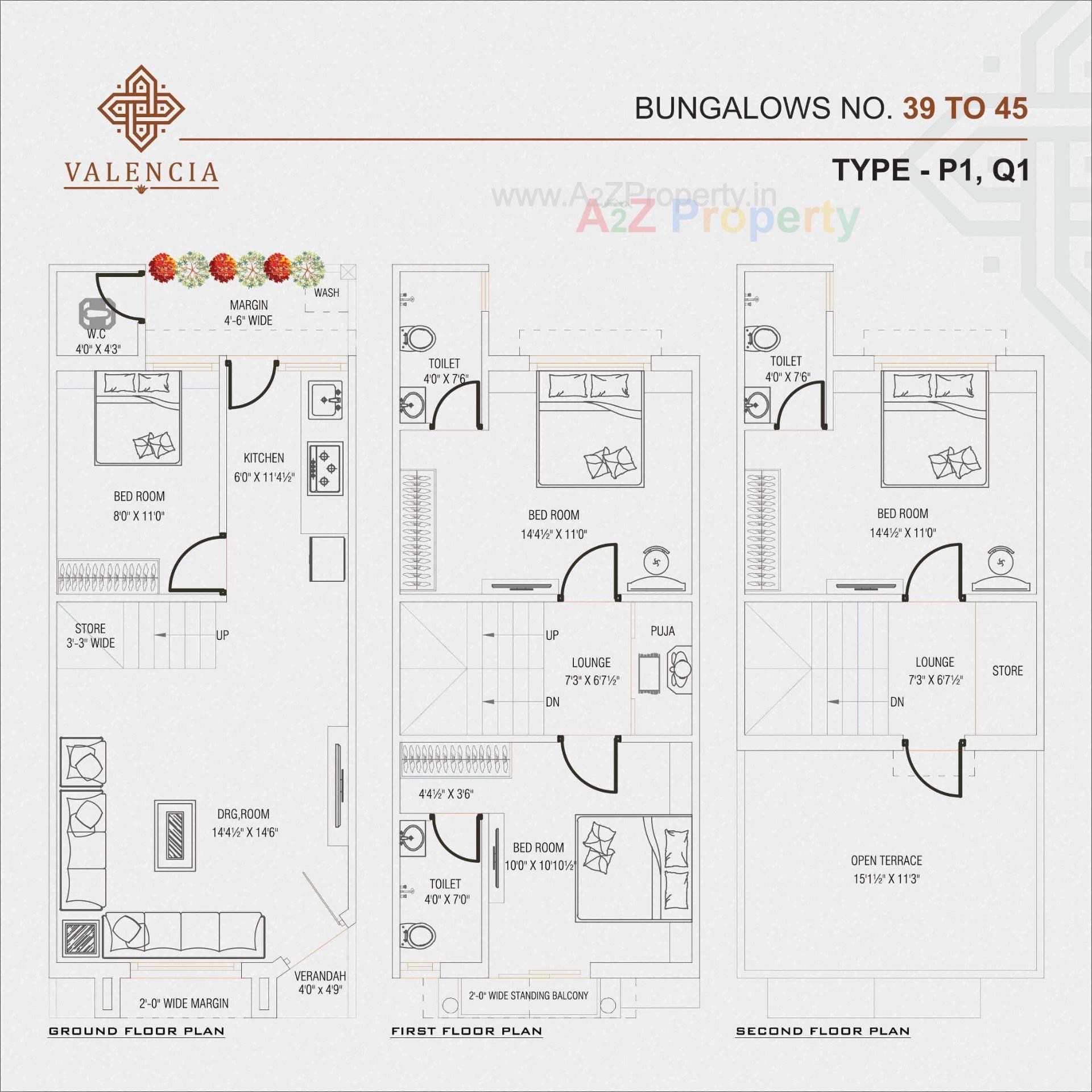 Layout of real estate project Valencia located at Lambha, Ahmedabad, Gujarat