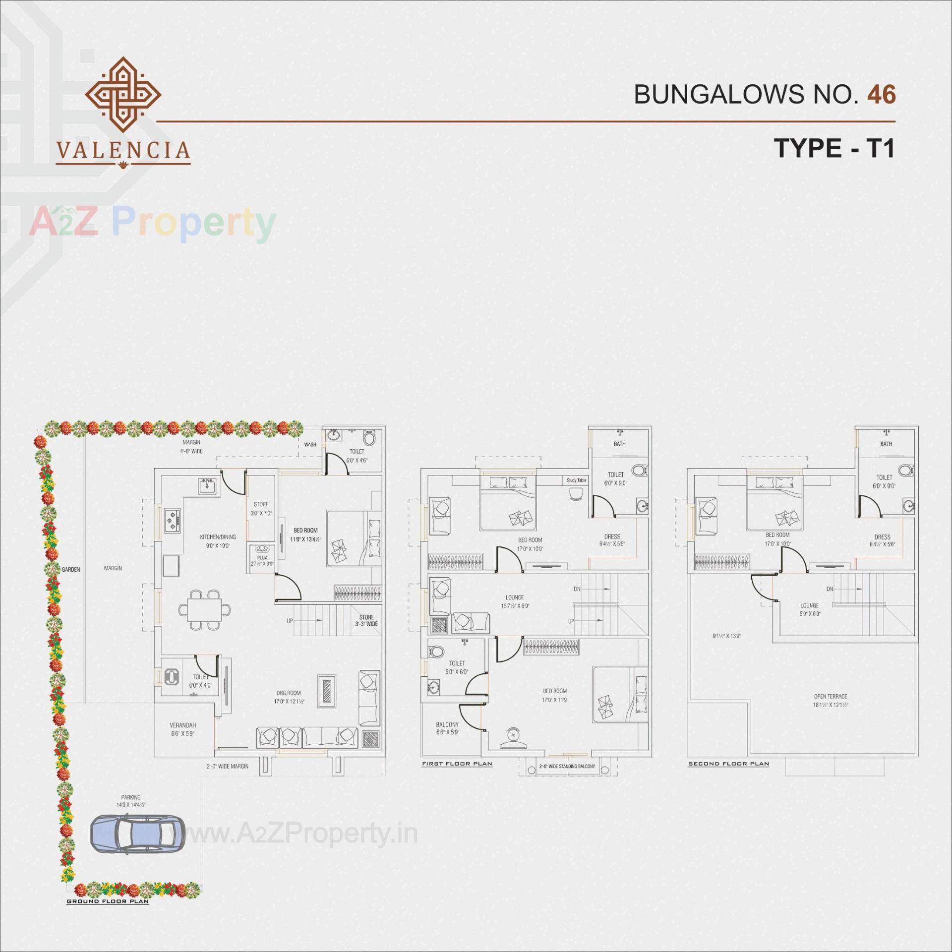 Layout of real estate project Valencia located at Lambha, Ahmedabad, Gujarat