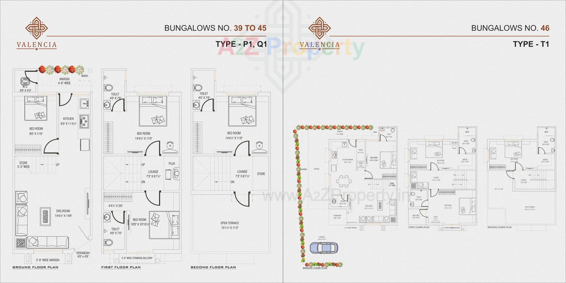 Layout of real estate project Valencia located at Lambha, Ahmedabad, Gujarat