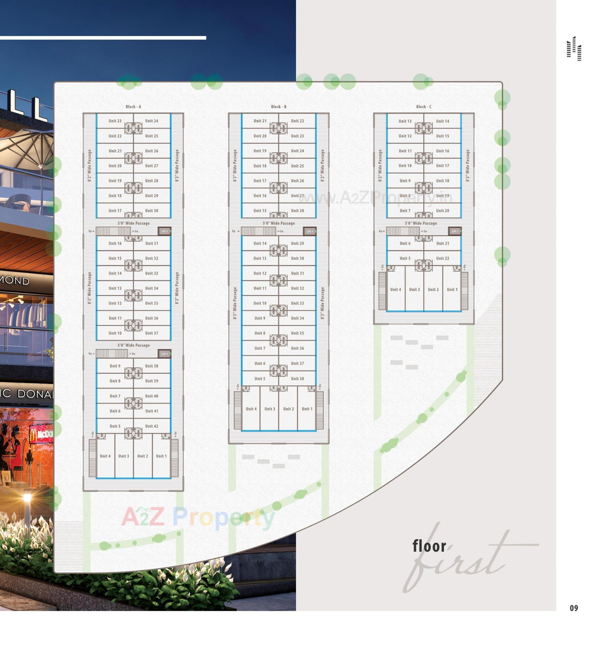 Layout of real estate project Vallabh Sky located at Hansalpur, Ahmedabad, Gujarat