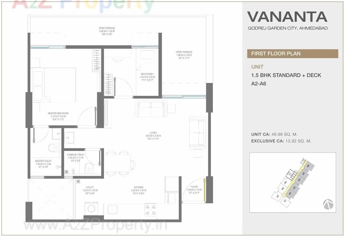 Layout of real estate project Vananta located at Tragad, Ahmedabad, Gujarat