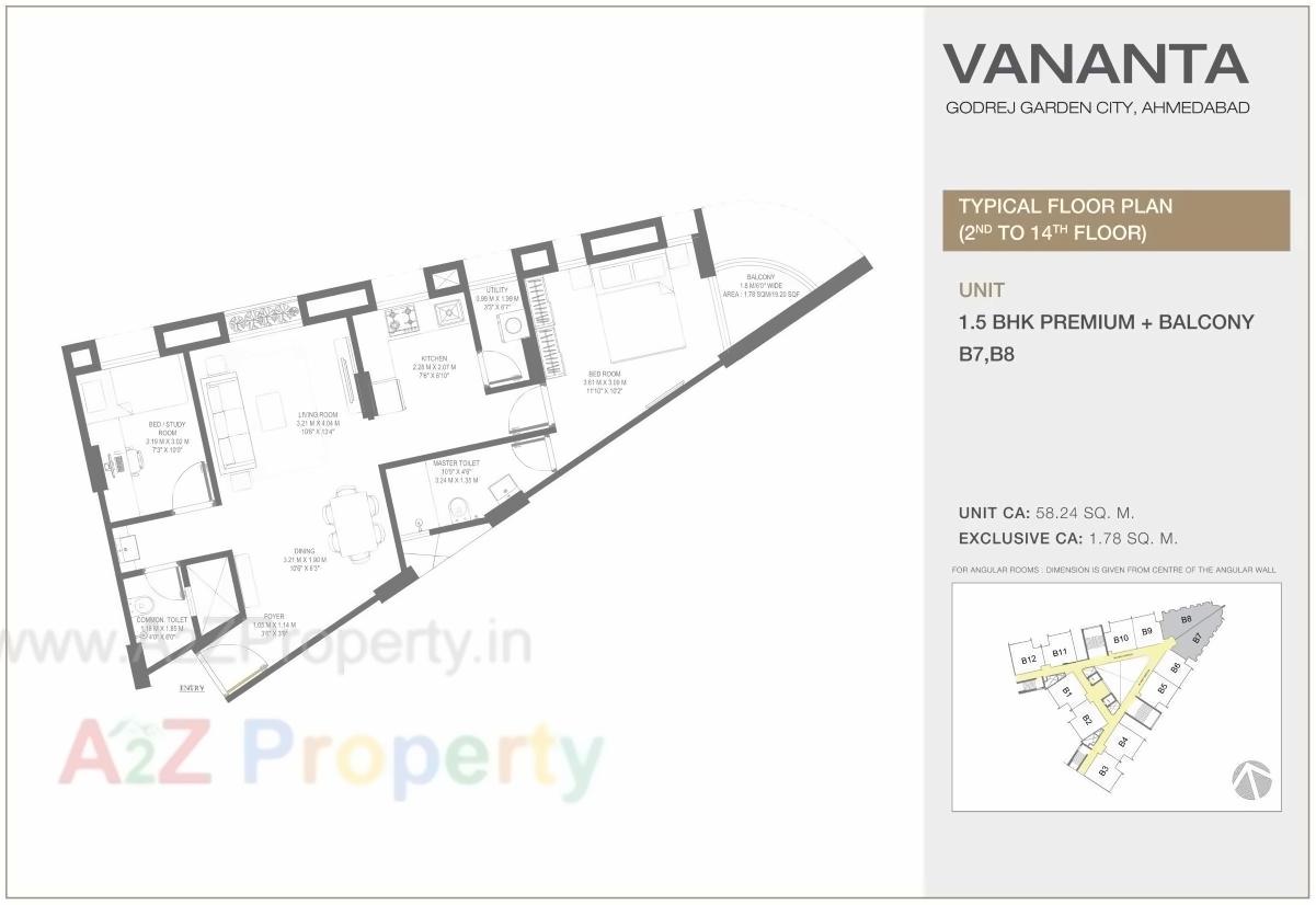 Layout of real estate project Vananta located at Tragad, Ahmedabad, Gujarat