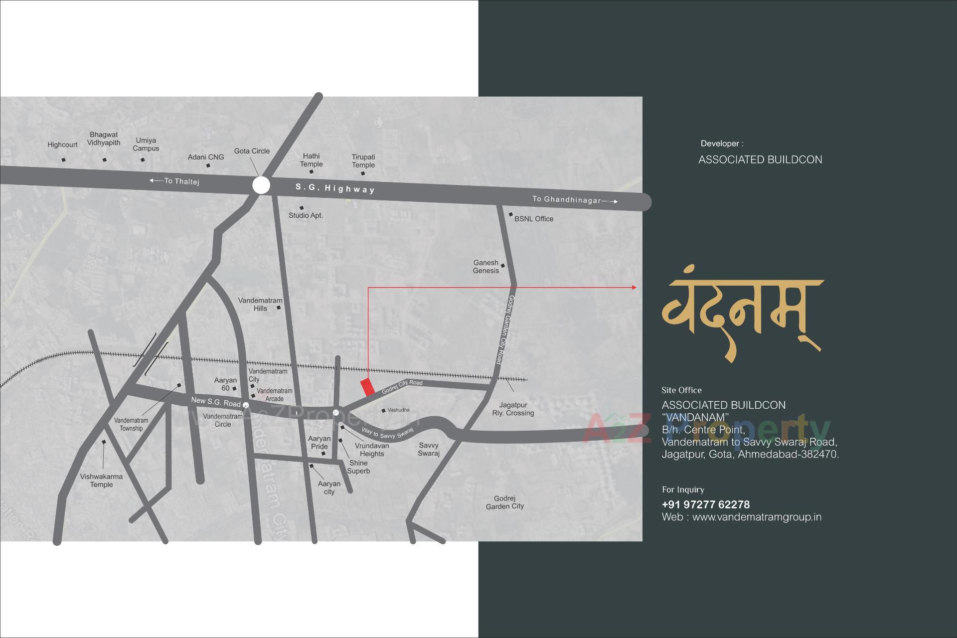  of real estate project Vandanam located at Jagatpur, Ahmedabad, Gujarat