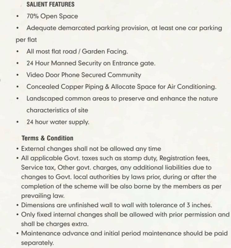 Amenities of Vandemataram Mahadev Lily