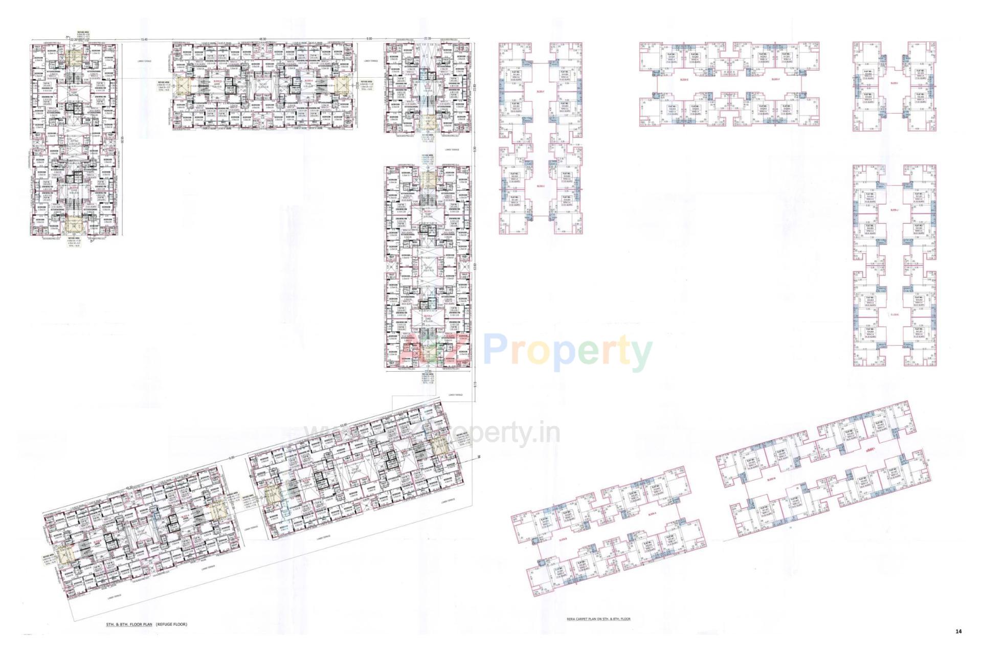 Layout of real estate project Vandemataram Rameshwar located at Wadaj, Ahmedabad, Gujarat