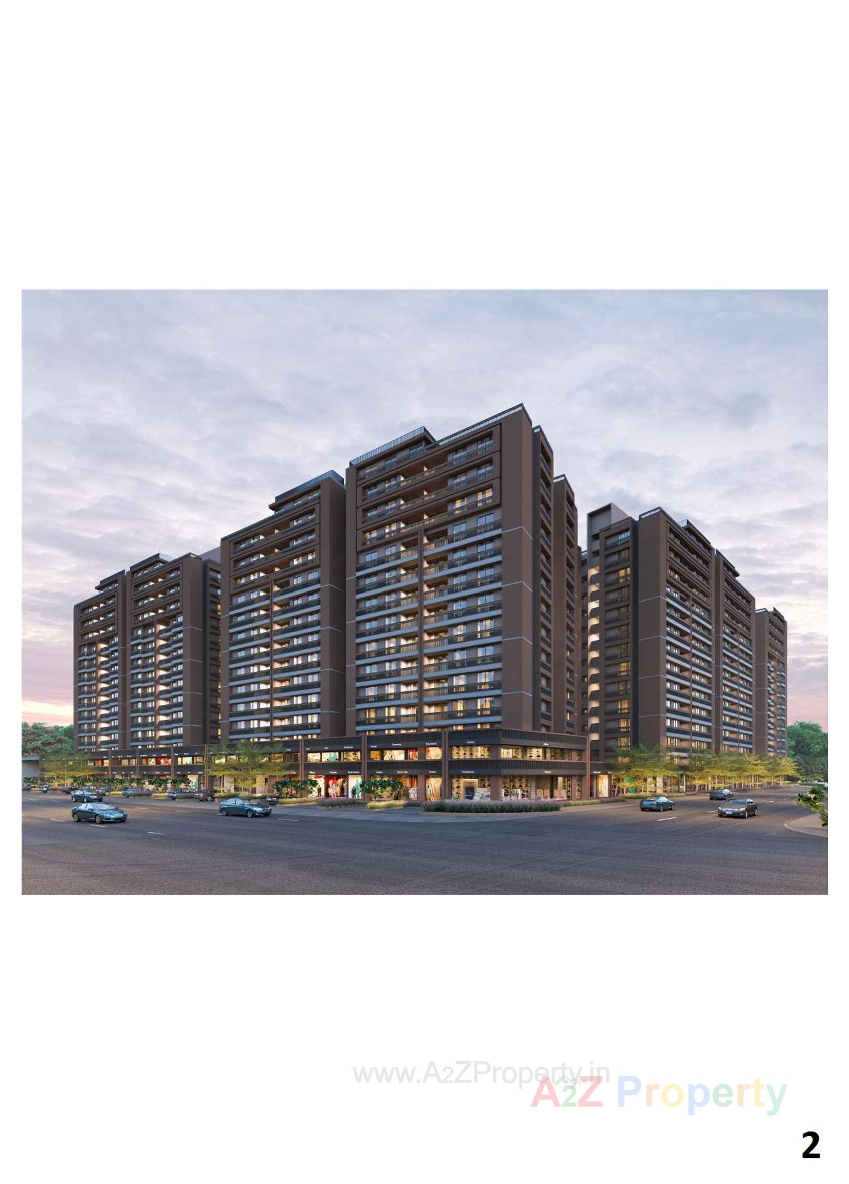 3D Elevation of real estate project Vandemataram Rameshwar located at Wadaj, Ahmedabad, Gujarat