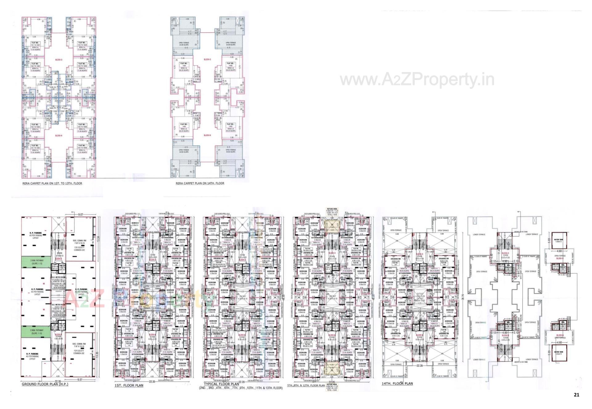 Layout of real estate project Vandemataram Rameshwar located at Wadaj, Ahmedabad, Gujarat