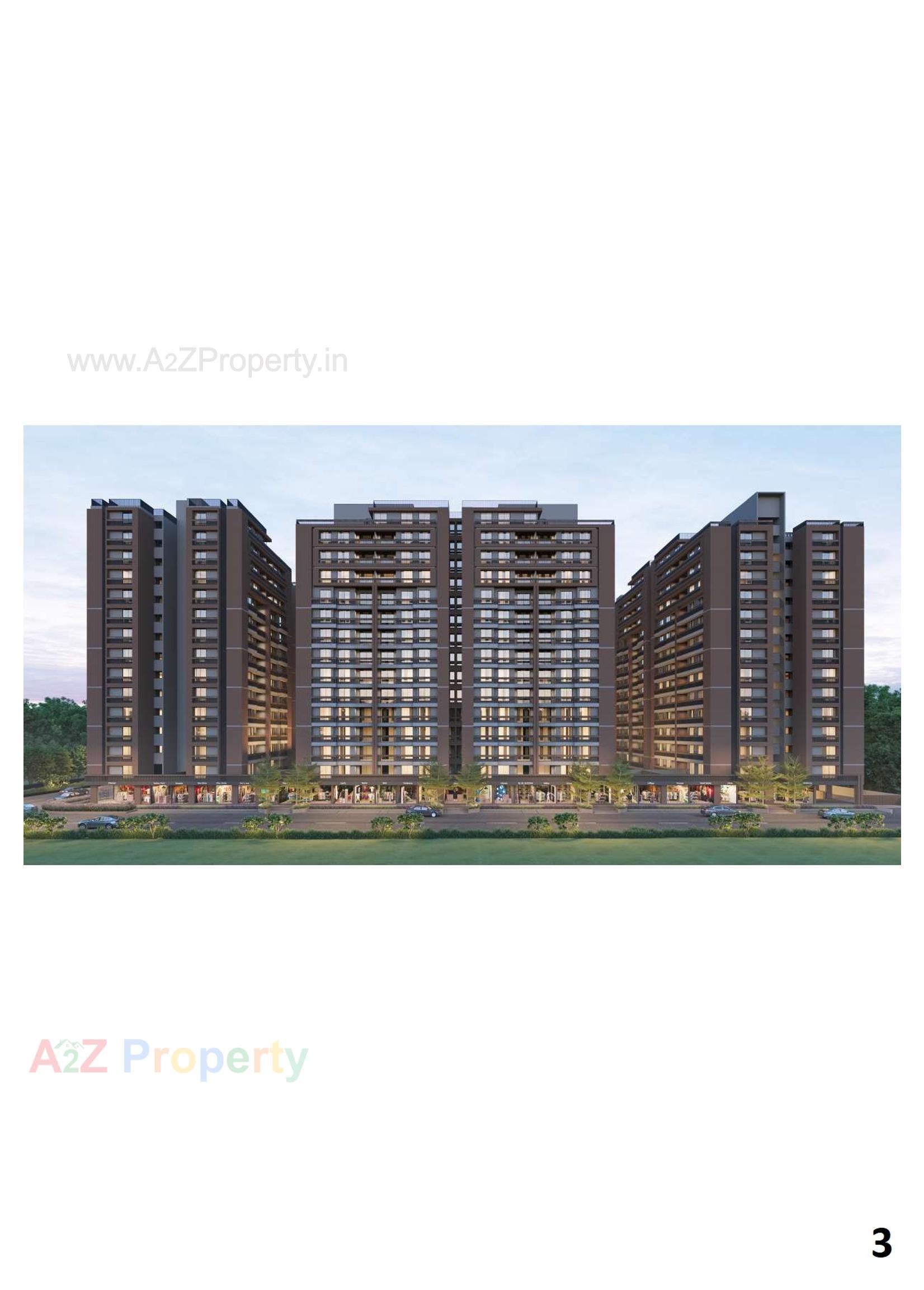 3D Elevation of real estate project Vandemataram Rameshwar located at Wadaj, Ahmedabad, Gujarat