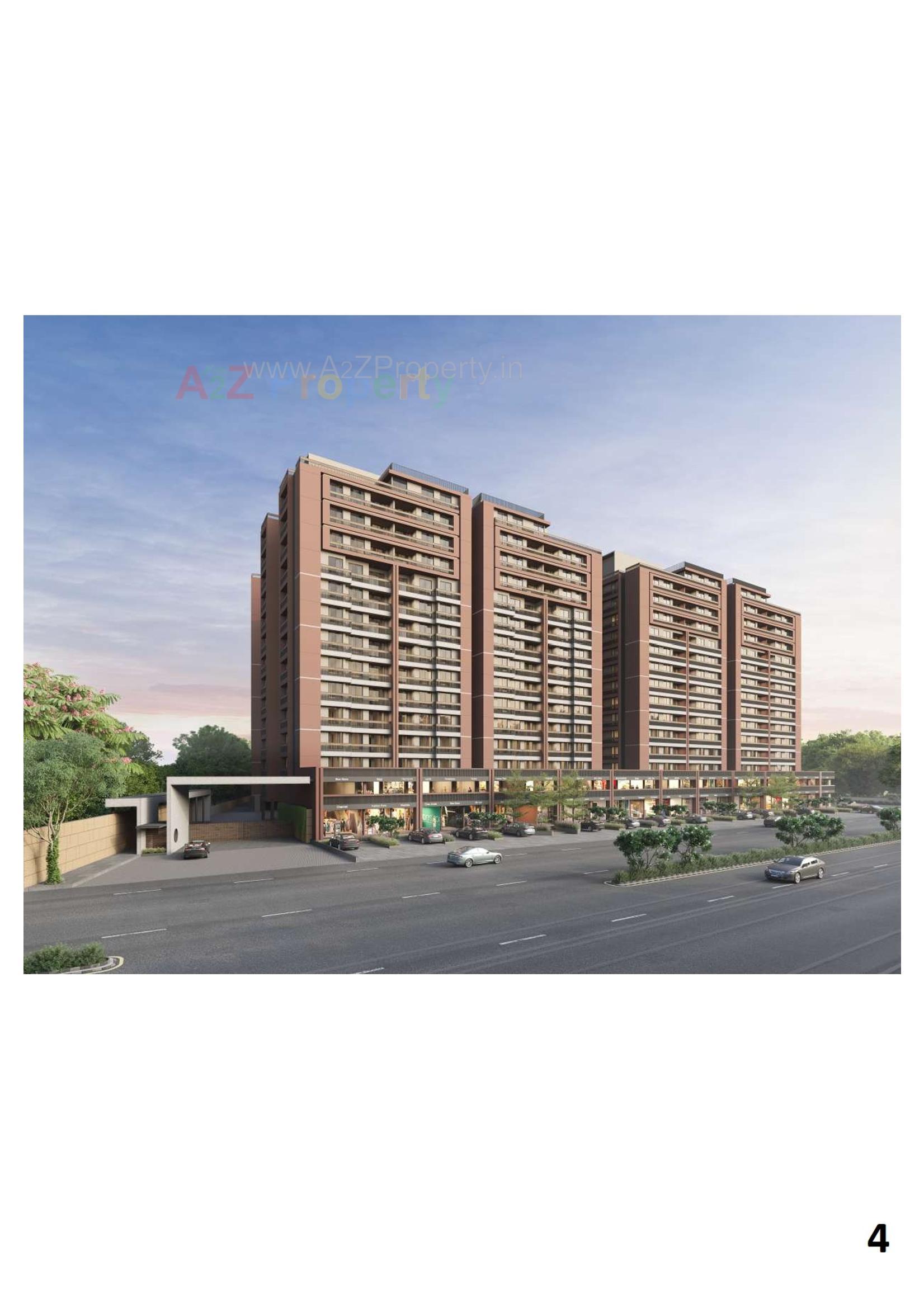 3D Elevation of real estate project Vandemataram Rameshwar located at Wadaj, Ahmedabad, Gujarat