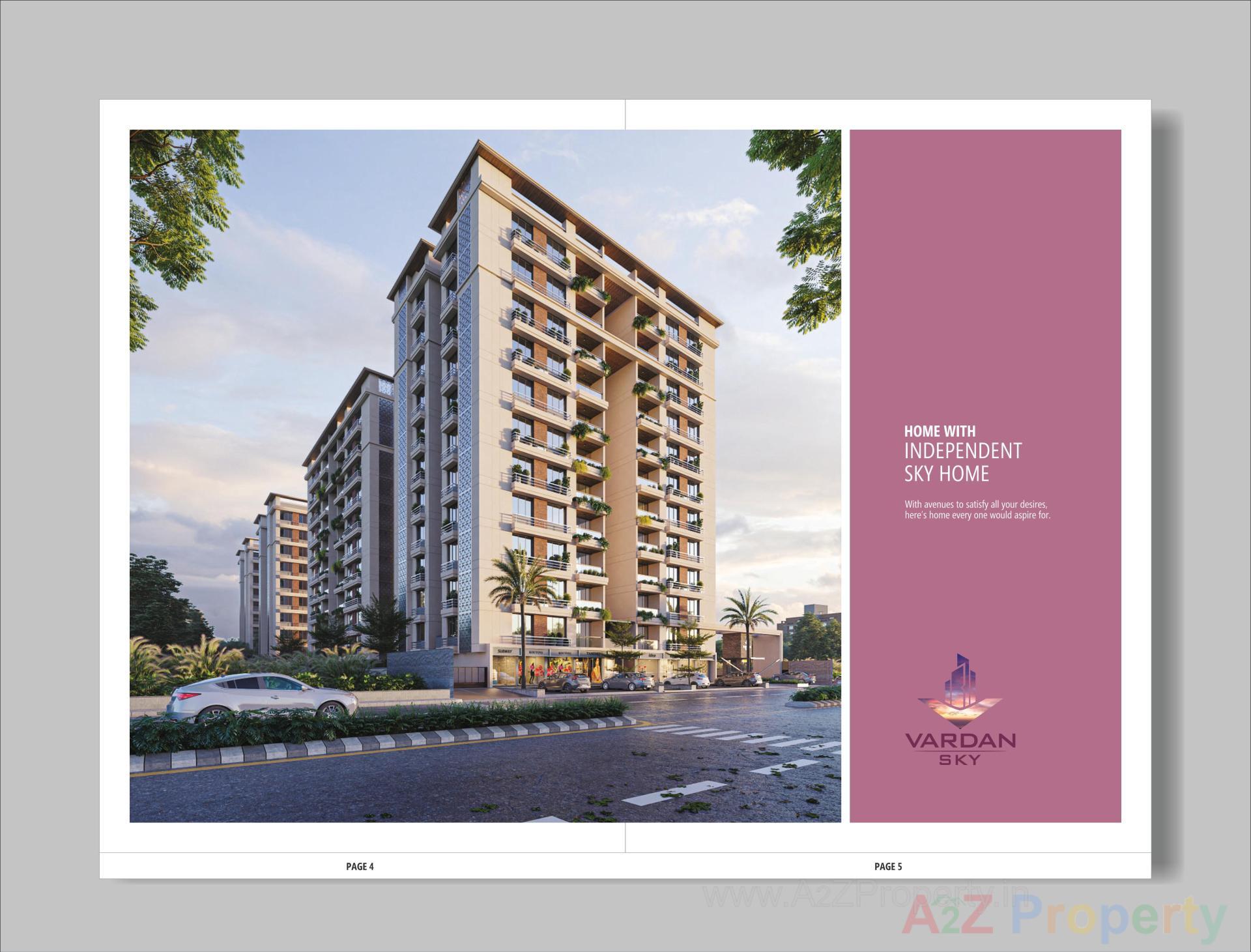 3D Elevation of real estate project Vardan Sky located at Vastral, Ahmedabad, Gujarat