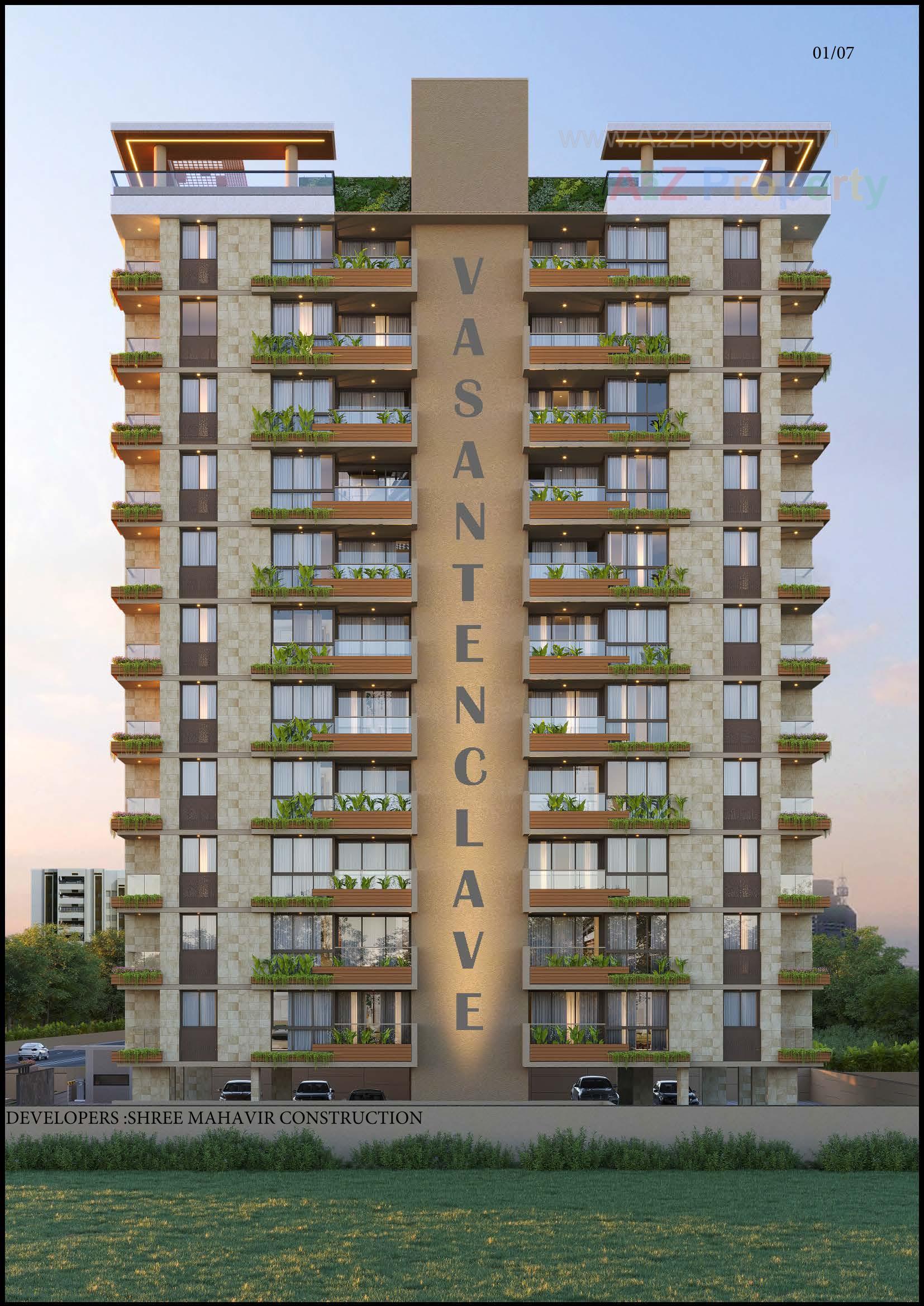 3D Elevation of real estate project Vasant Enclave located at Paldi, Ahmedabad, Gujarat