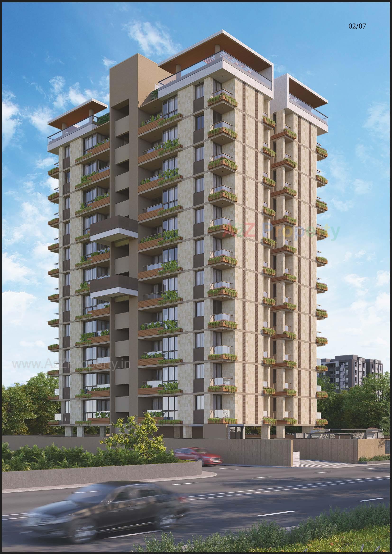 3D Elevation of real estate project Vasant Enclave located at Paldi, Ahmedabad, Gujarat