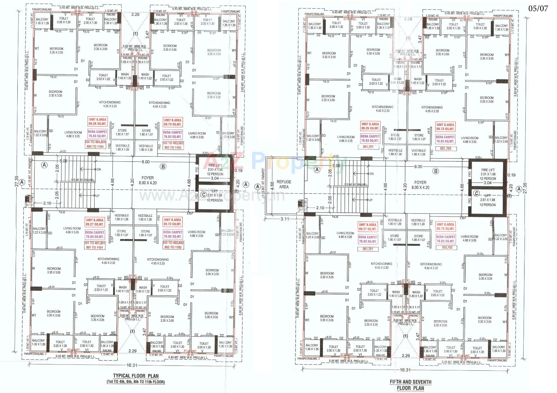 Layout of real estate project Vasant Enclave located at Paldi, Ahmedabad, Gujarat