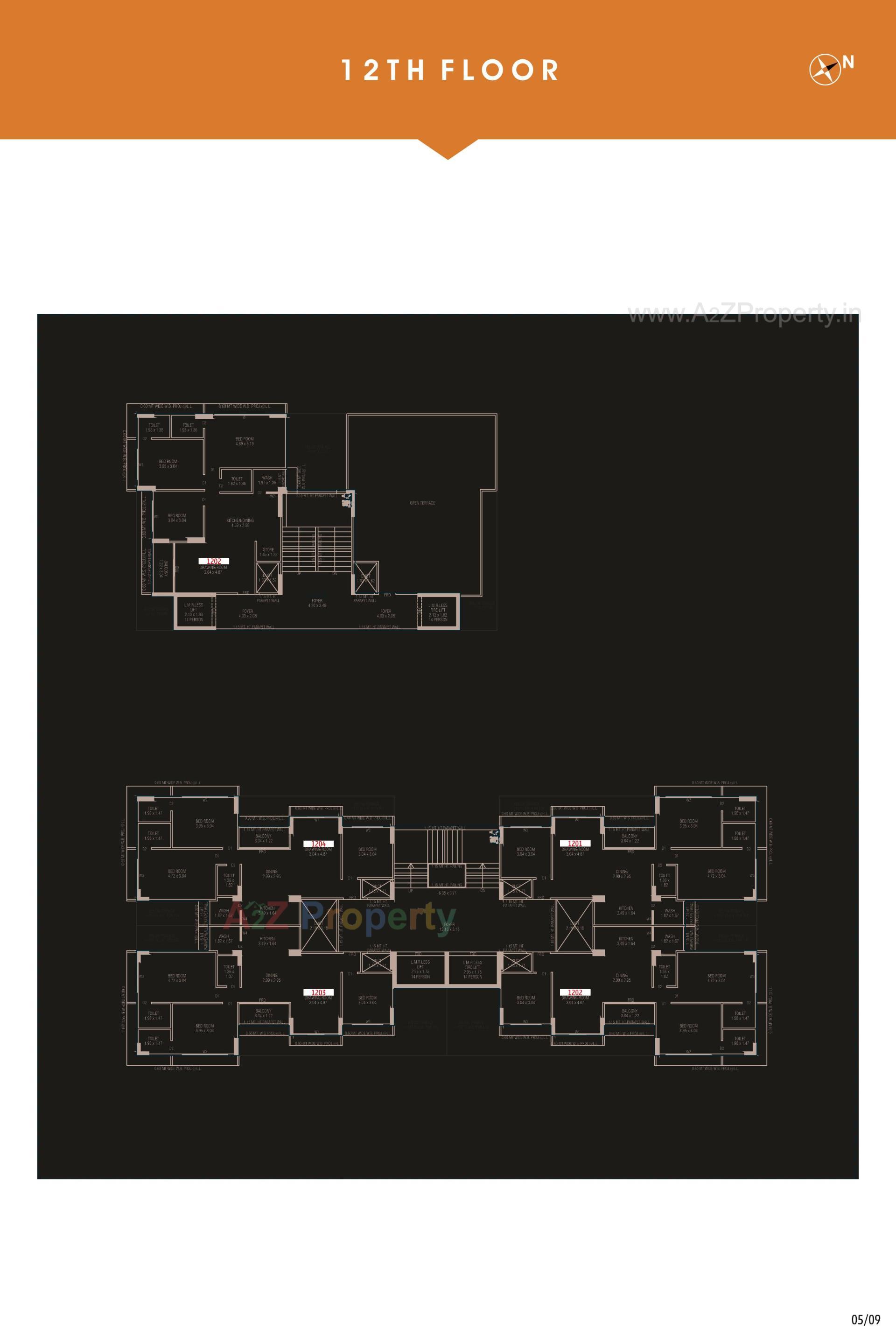 Layout of real estate project Vashikaa Param located at Chandkheda, Ahmedabad, Gujarat