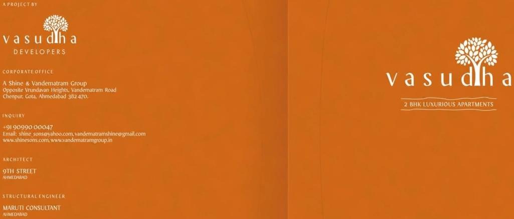  of real estate project Vasudha located at Chenpur, Ahmedabad, Gujarat