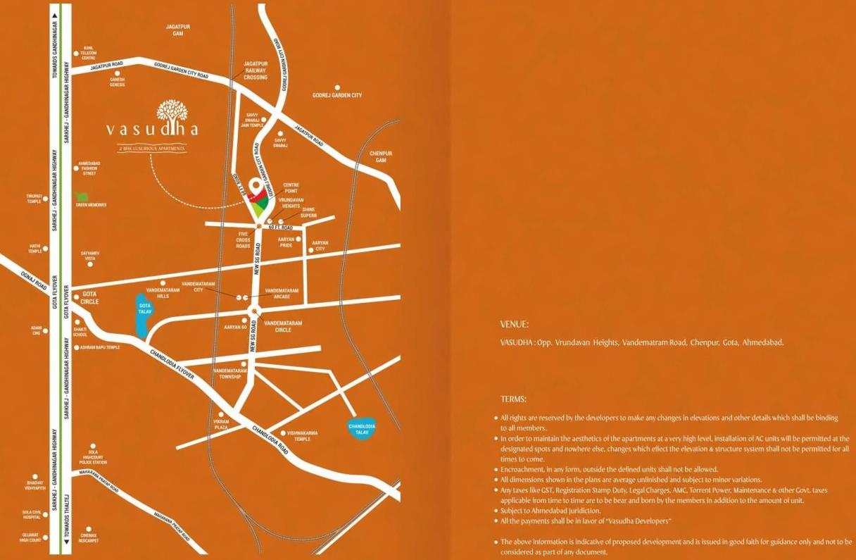  of real estate project Vasudha located at Chenpur, Ahmedabad, Gujarat