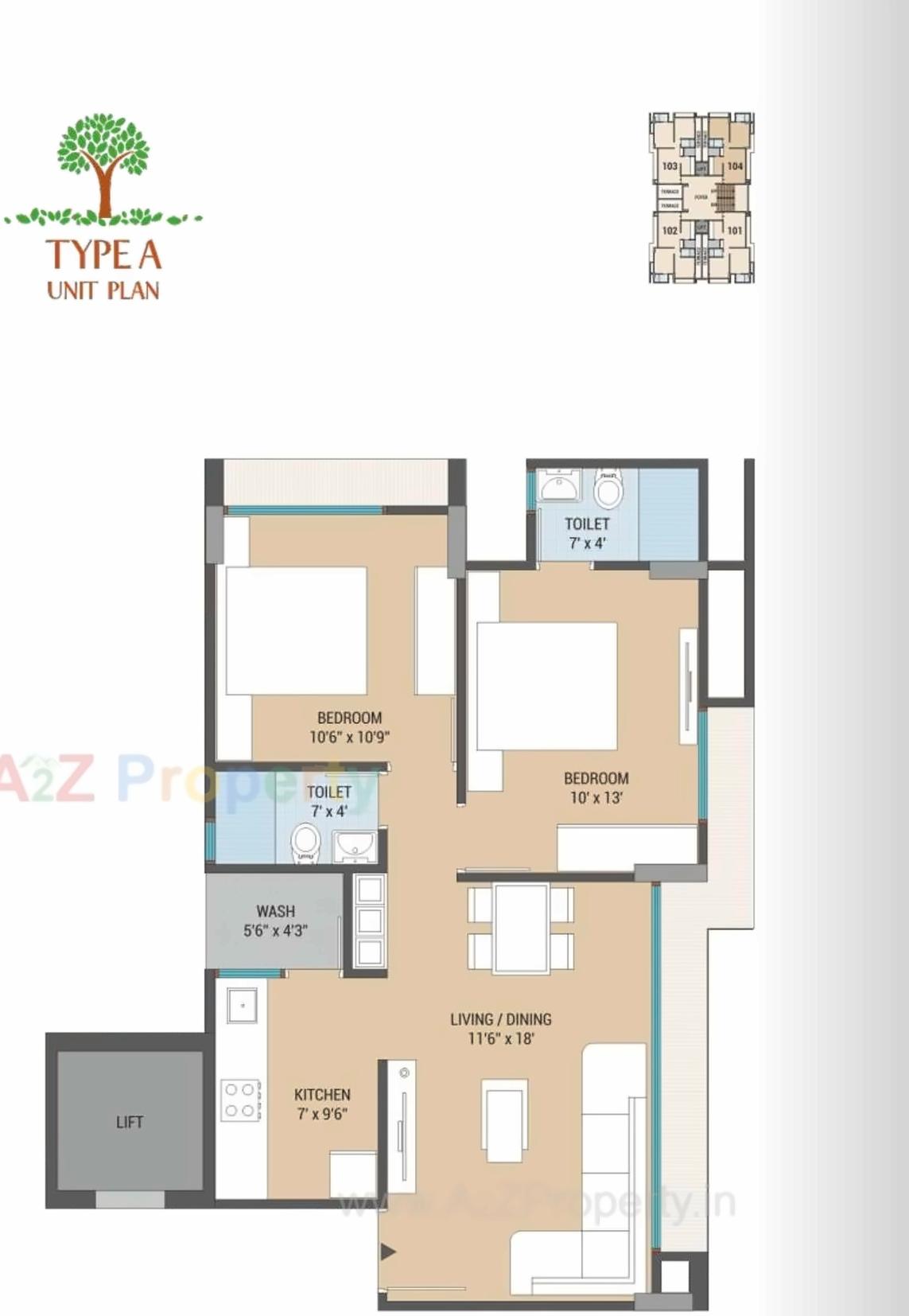 Layout of real estate project Vasudha located at Chenpur, Ahmedabad, Gujarat