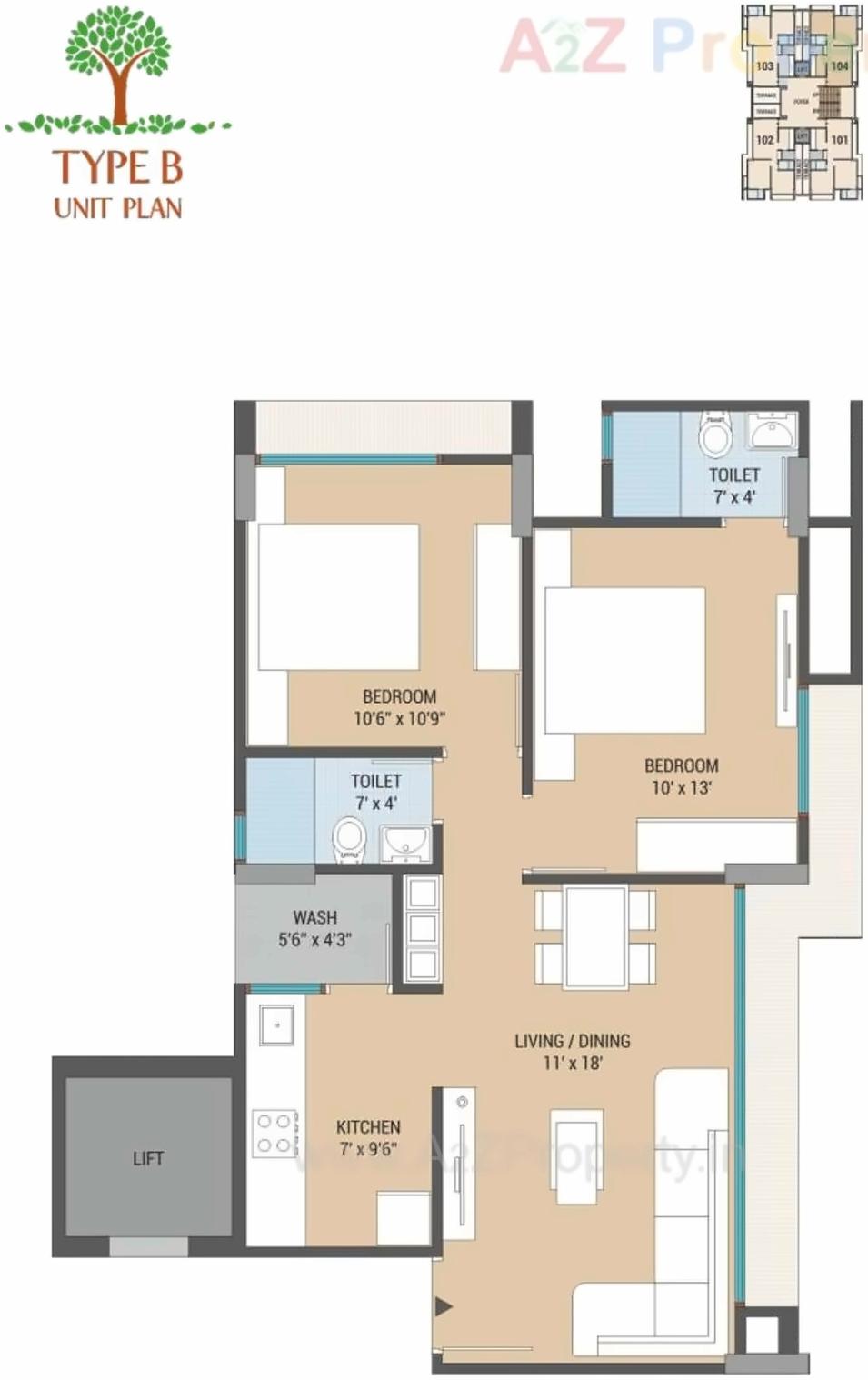 Layout of real estate project Vasudha located at Chenpur, Ahmedabad, Gujarat