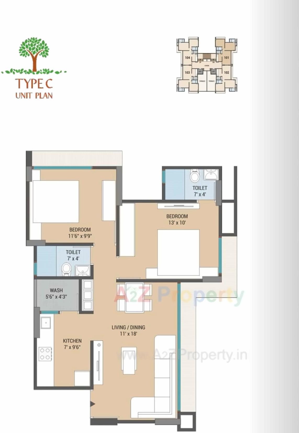 Layout of real estate project Vasudha located at Chenpur, Ahmedabad, Gujarat