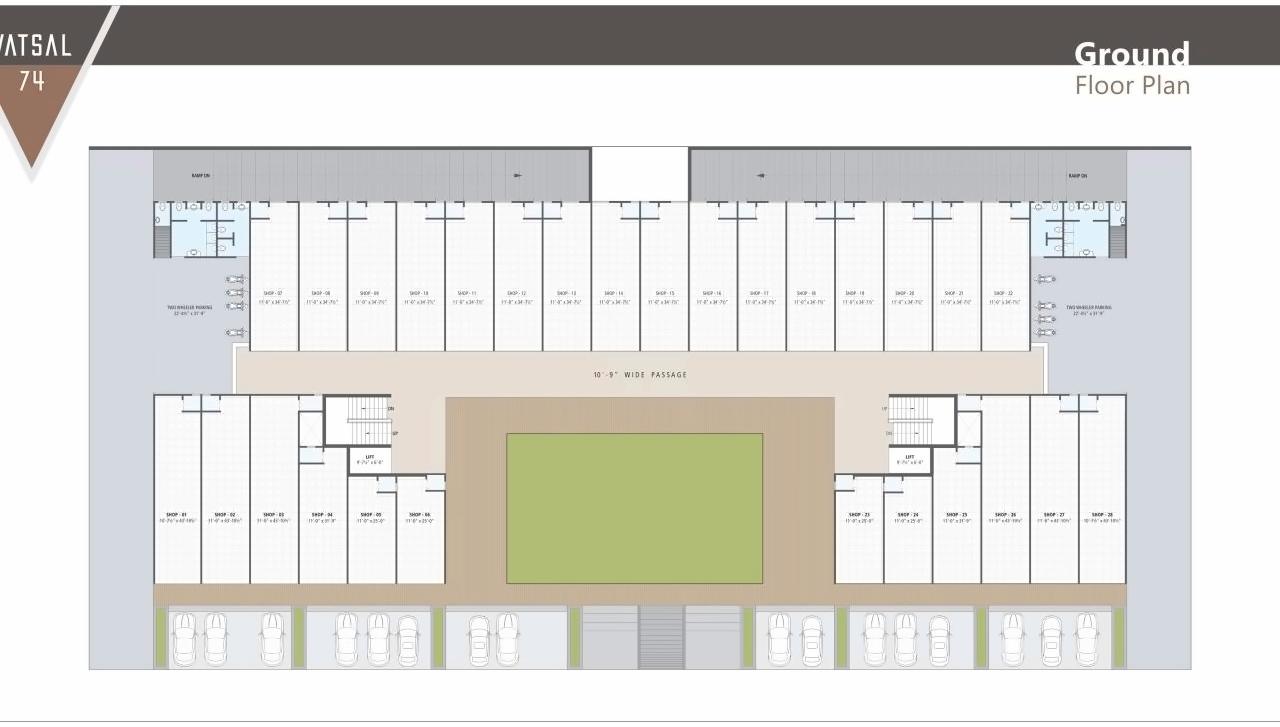 Layout of real estate project Vatsal located at Ahmedabad, Ahmedabad, Gujarat