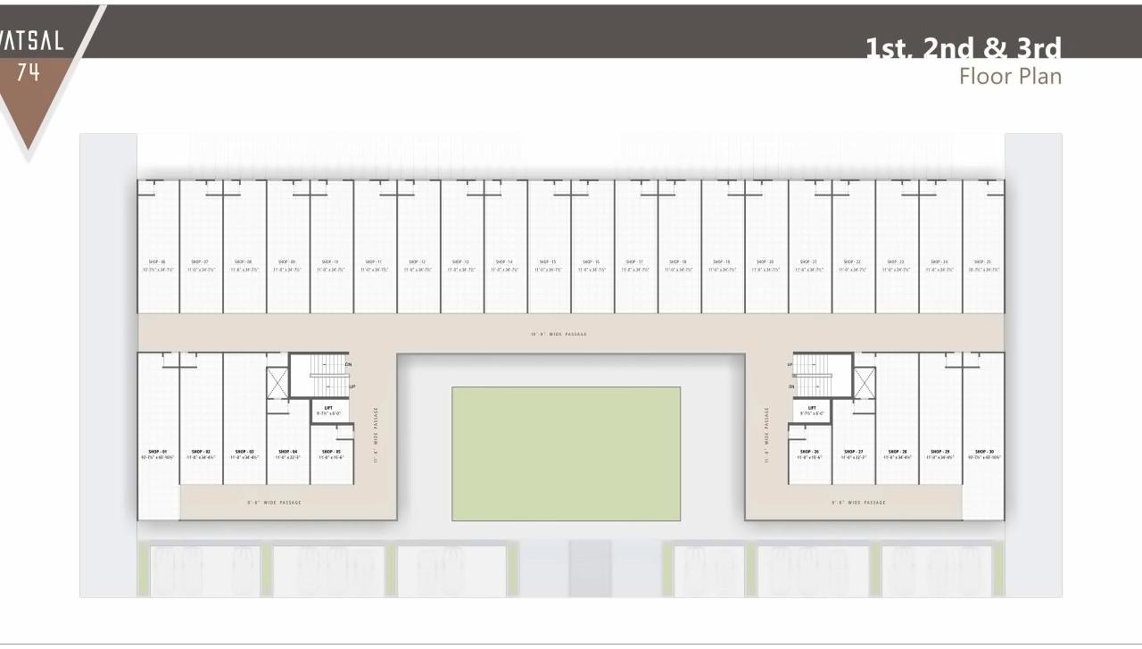 Layout of real estate project Vatsal located at Ahmedabad, Ahmedabad, Gujarat