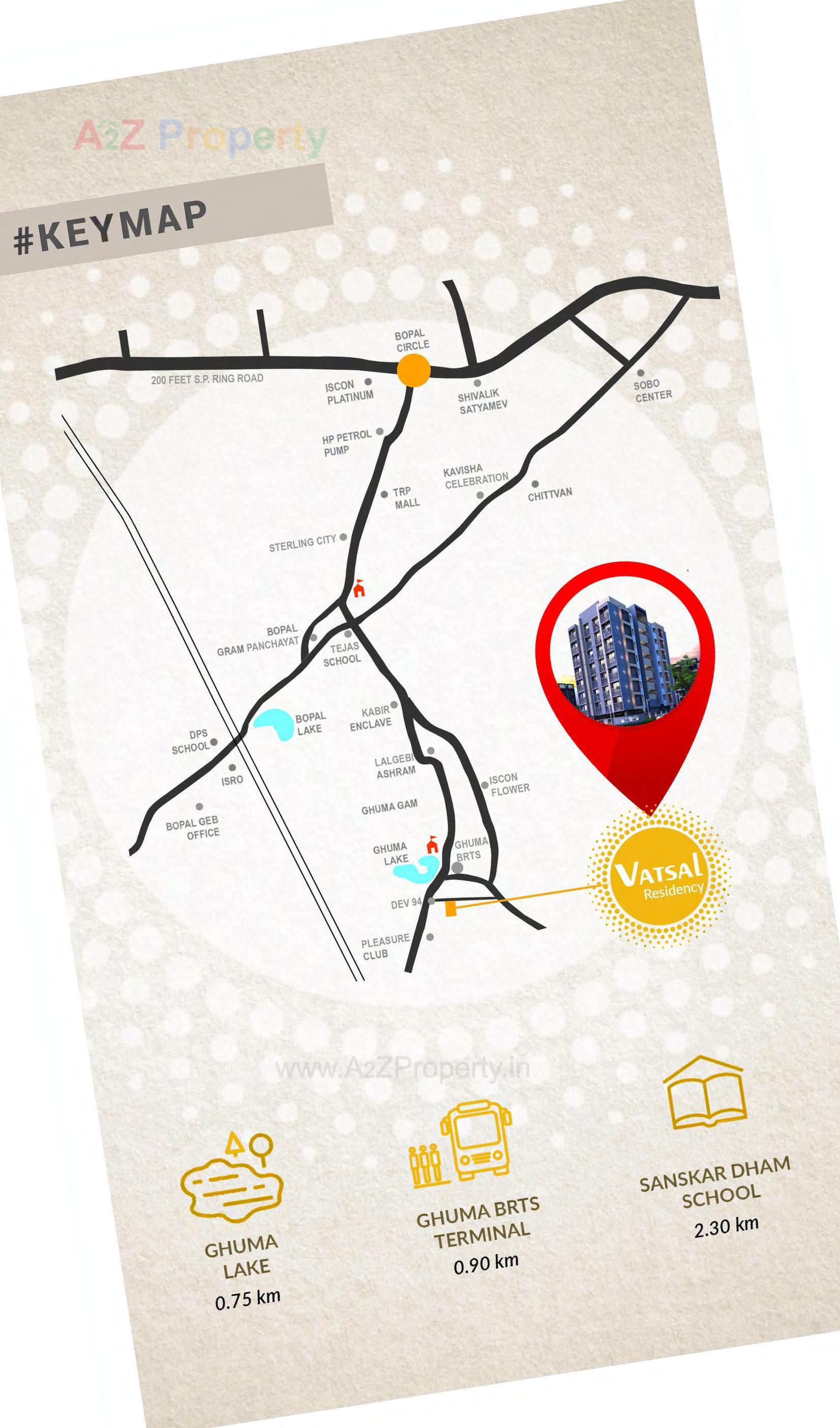  of real estate project Vatsal Residency located at Ghuma, Ahmedabad, Gujarat