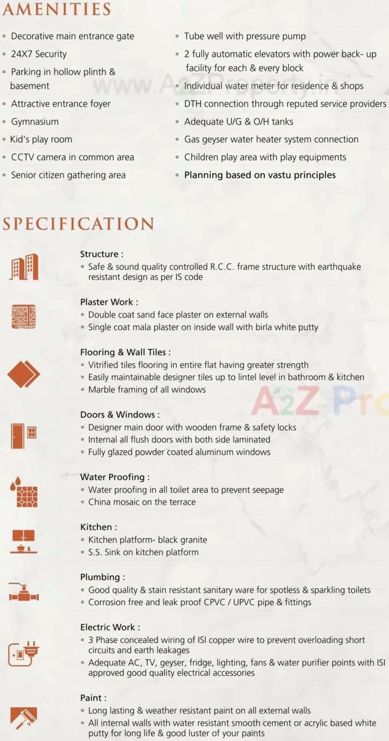 Amenities of Ved Raj