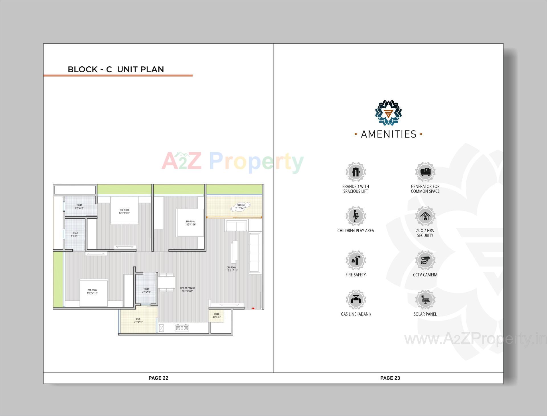 Layout of real estate project Ved Sapphire located at Bilasiya, Ahmedabad, Gujarat