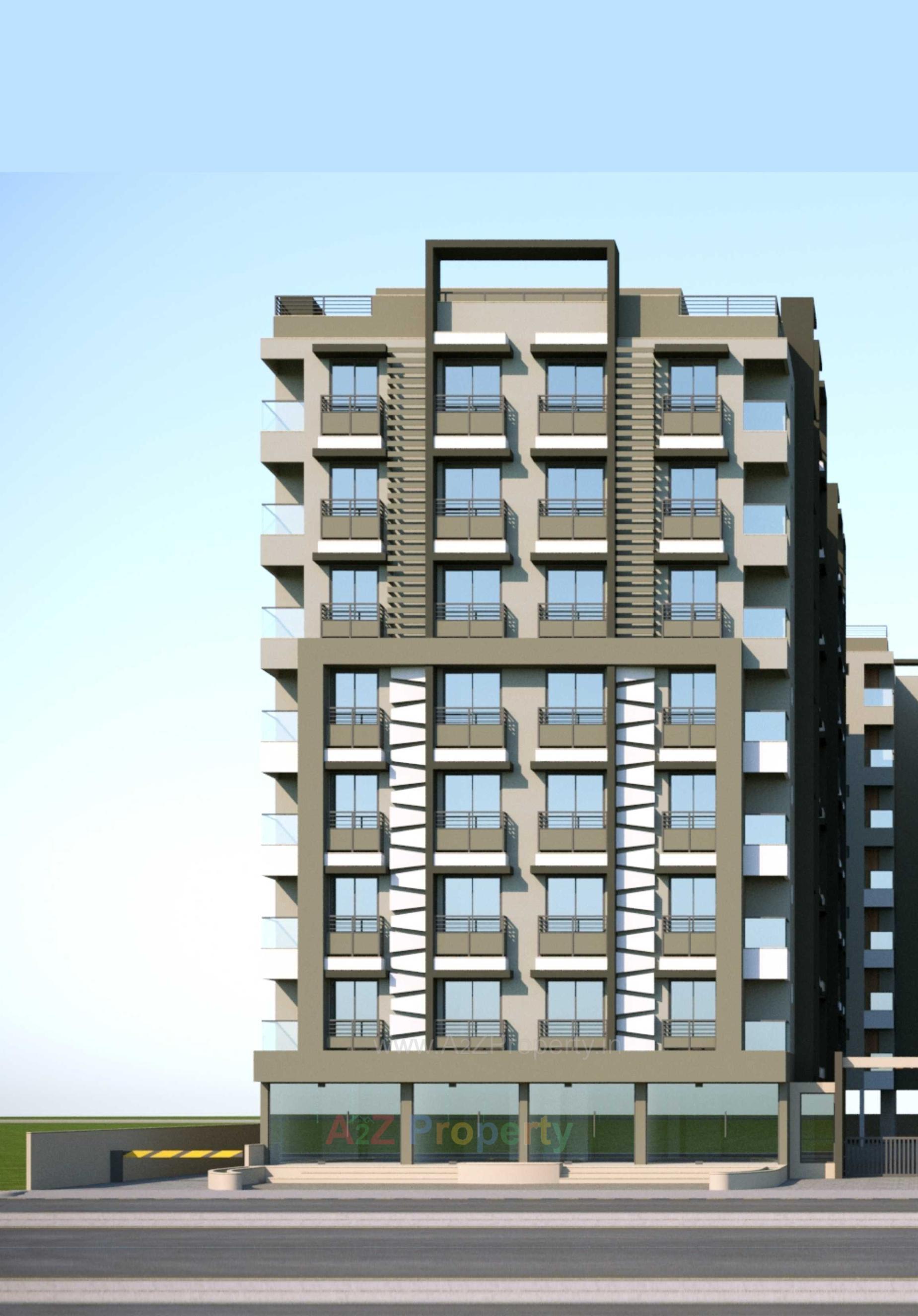 3D Elevation of real estate project Ved Vihar located at Vastral, Ahmedabad, Gujarat
