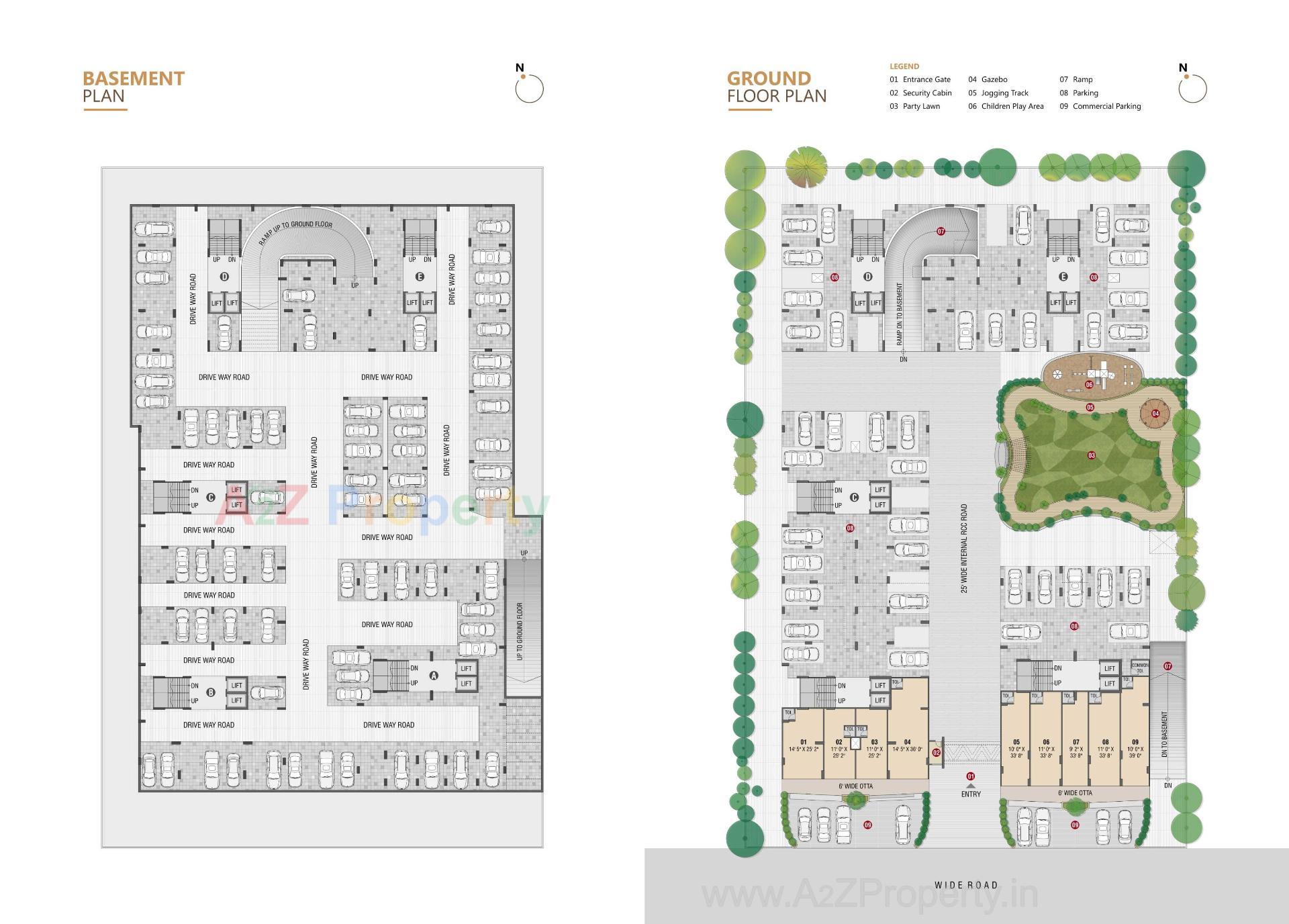 Layout of real estate project Ved Vihar located at Vastral, Ahmedabad, Gujarat