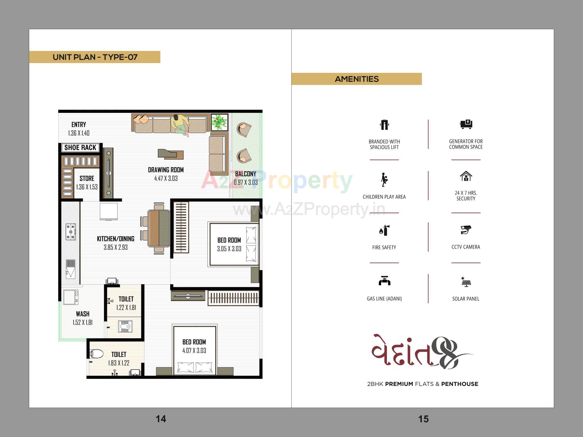 Layout of real estate project Vedant located at Naroda, Ahmedabad, Gujarat