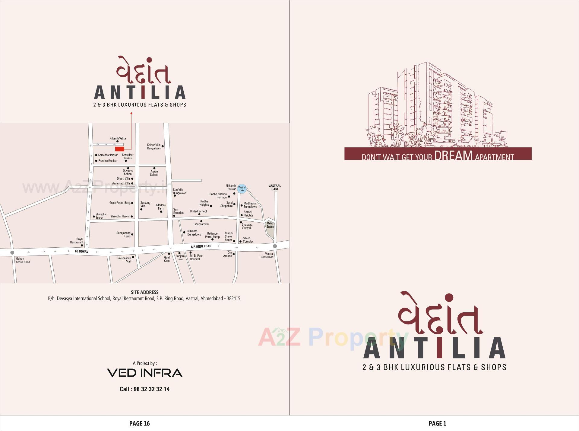  of real estate project Vedant Antilia located at Vastral, Ahmedabad, Gujarat