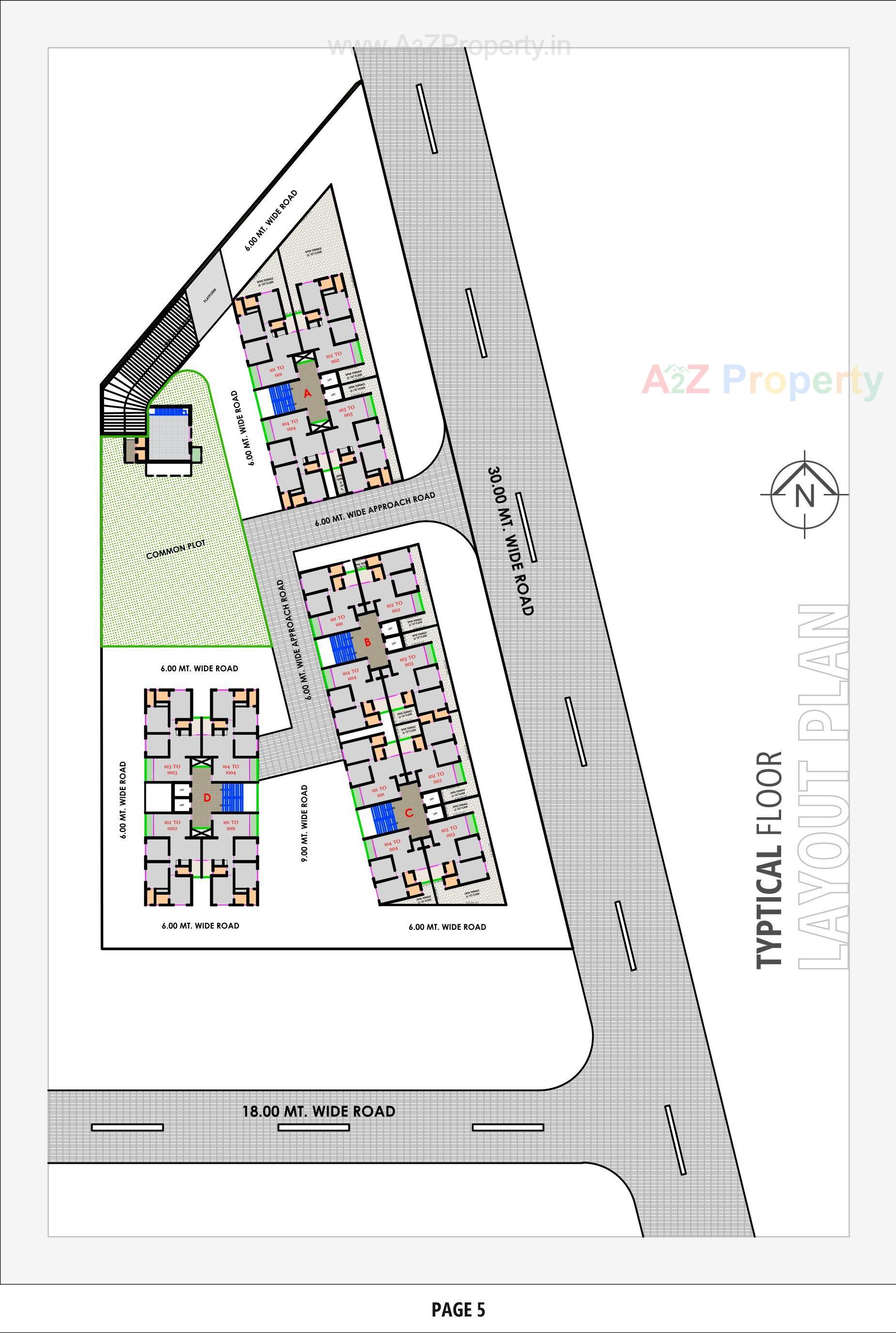 Layout of real estate project Vedant Antilia located at Vastral, Ahmedabad, Gujarat