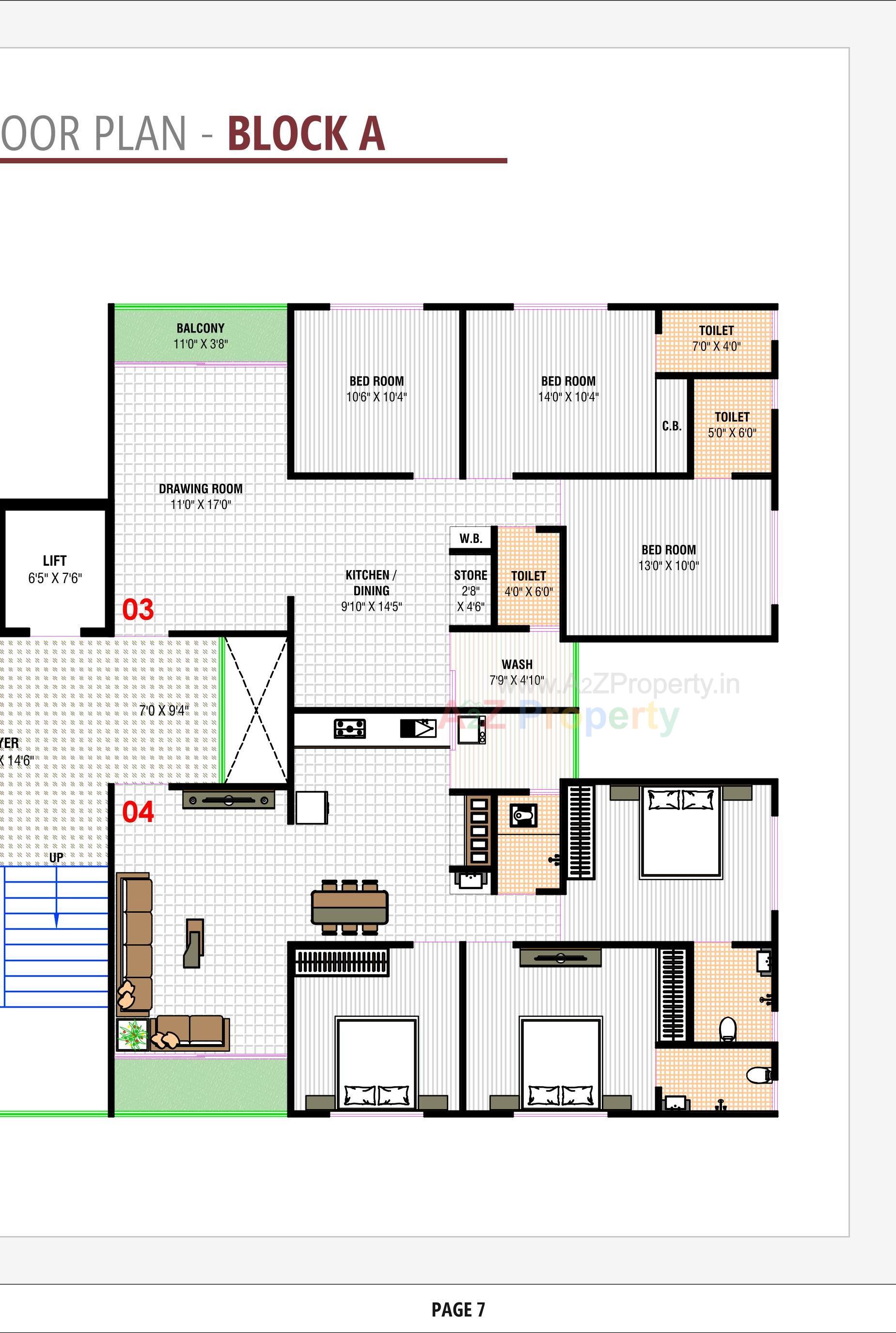 Layout of real estate project Vedant Antilia located at Vastral, Ahmedabad, Gujarat