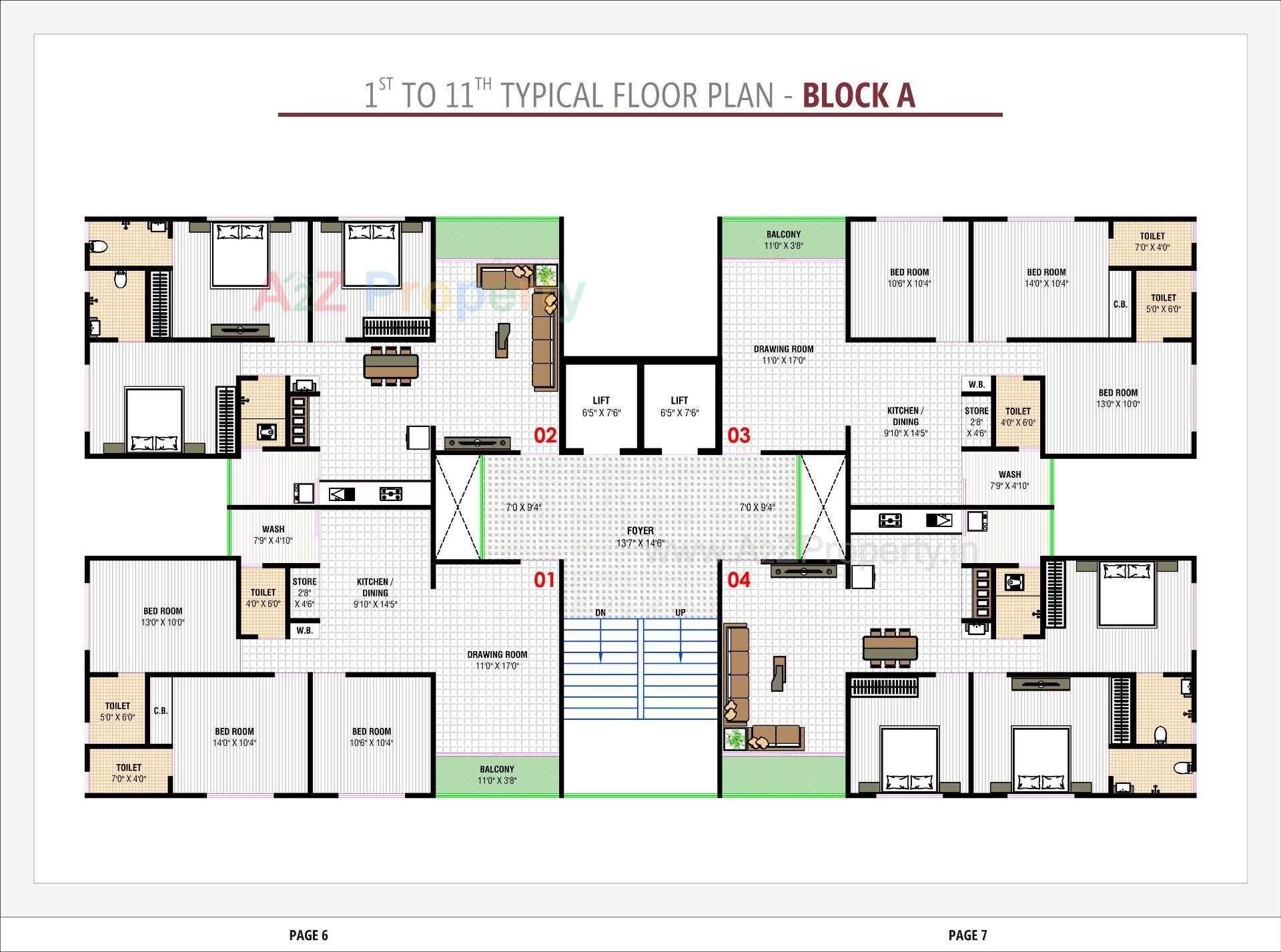 Layout of real estate project Vedant Antilia located at Vastral, Ahmedabad, Gujarat