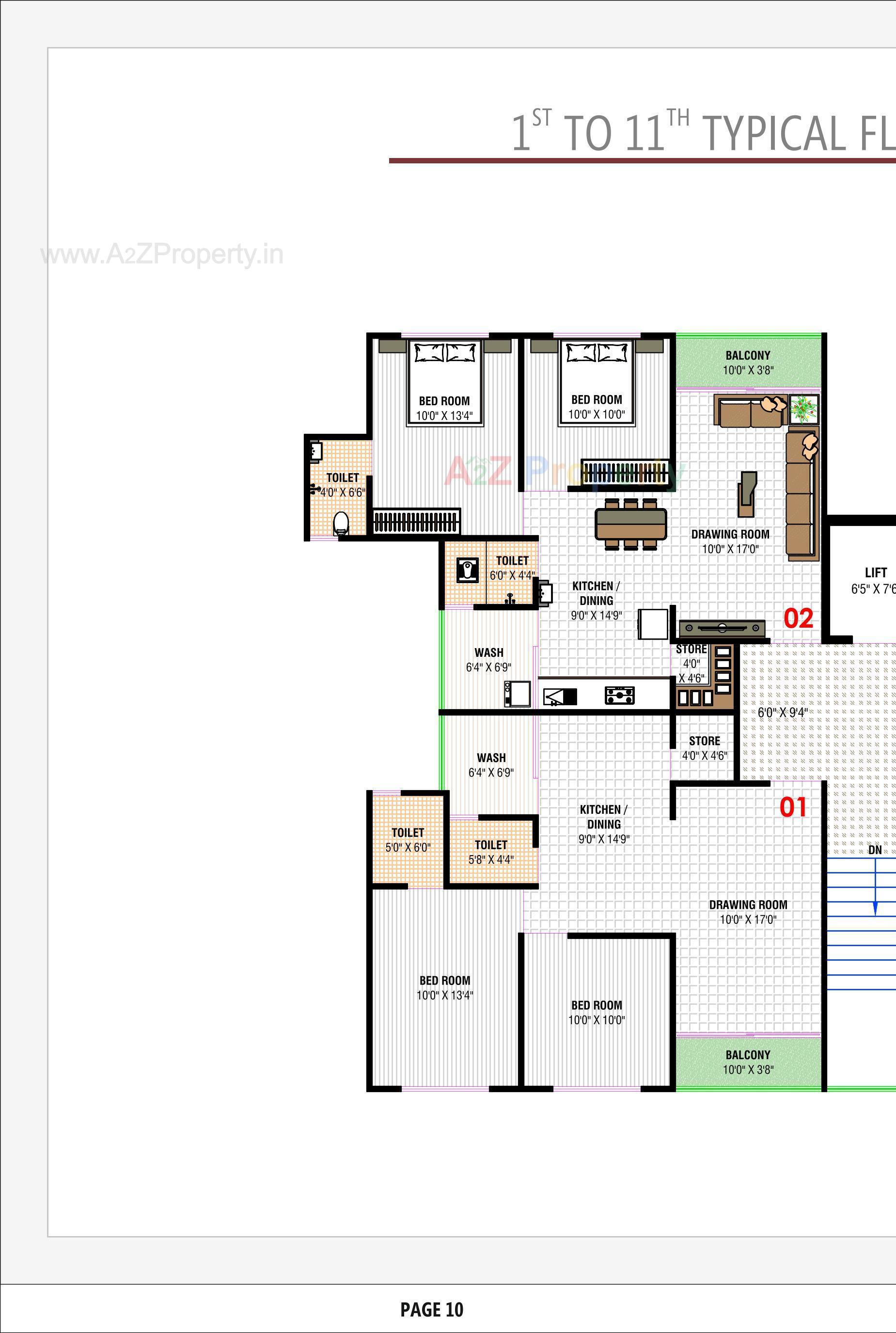 Layout of real estate project Vedant Antilia located at Vastral, Ahmedabad, Gujarat