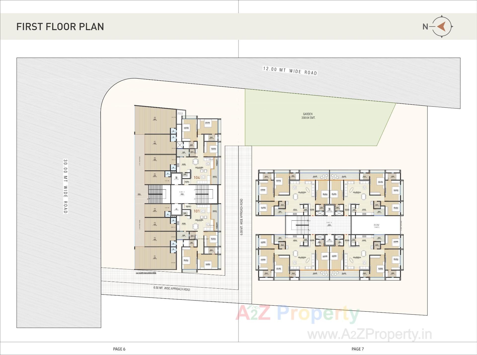Layout of real estate project Vedant Highend located at Nikol, Ahmedabad, Gujarat