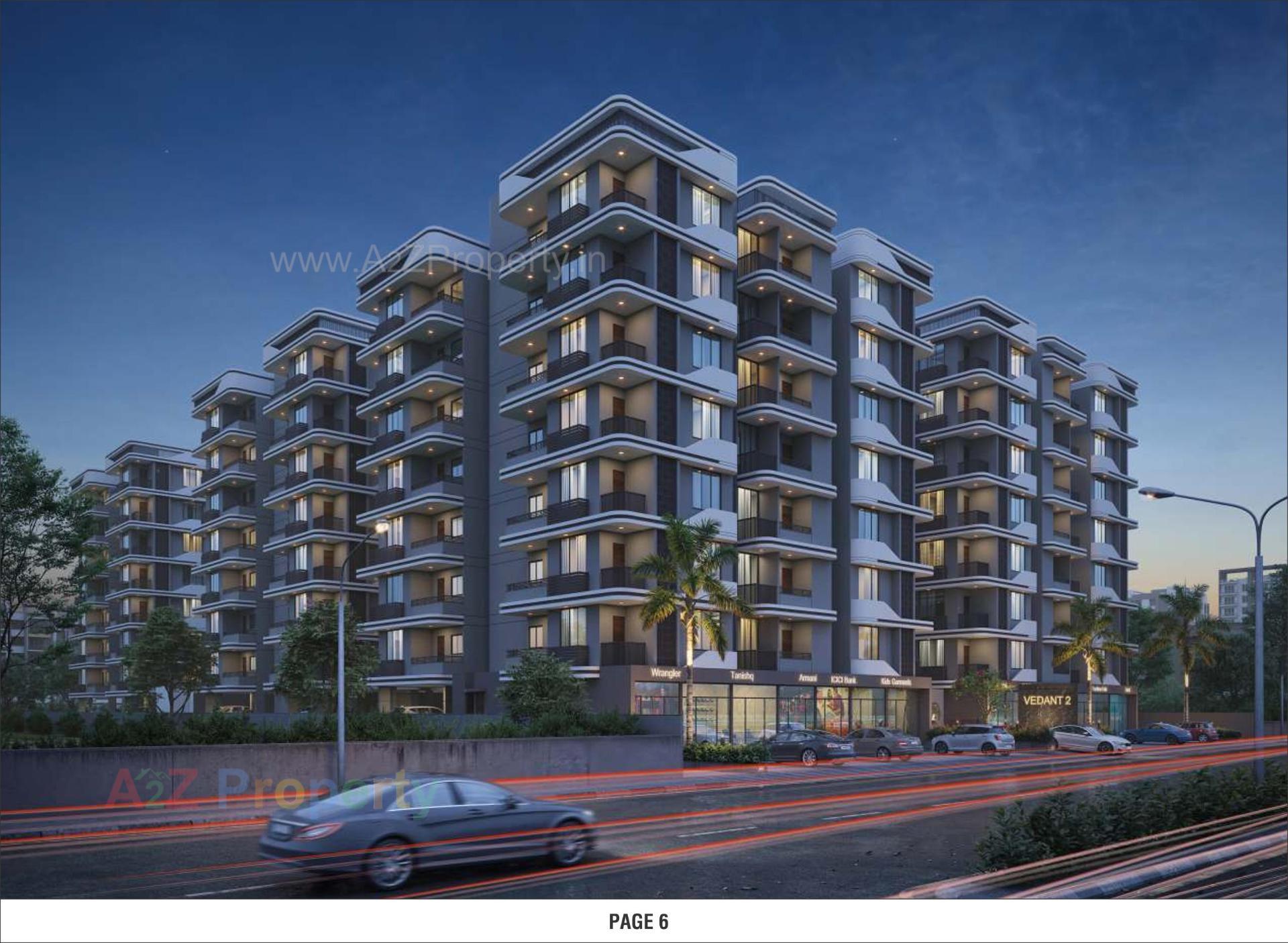 3D Elevation of real estate project Vedant Residency located at Ahmedabad, Ahmedabad, Gujarat