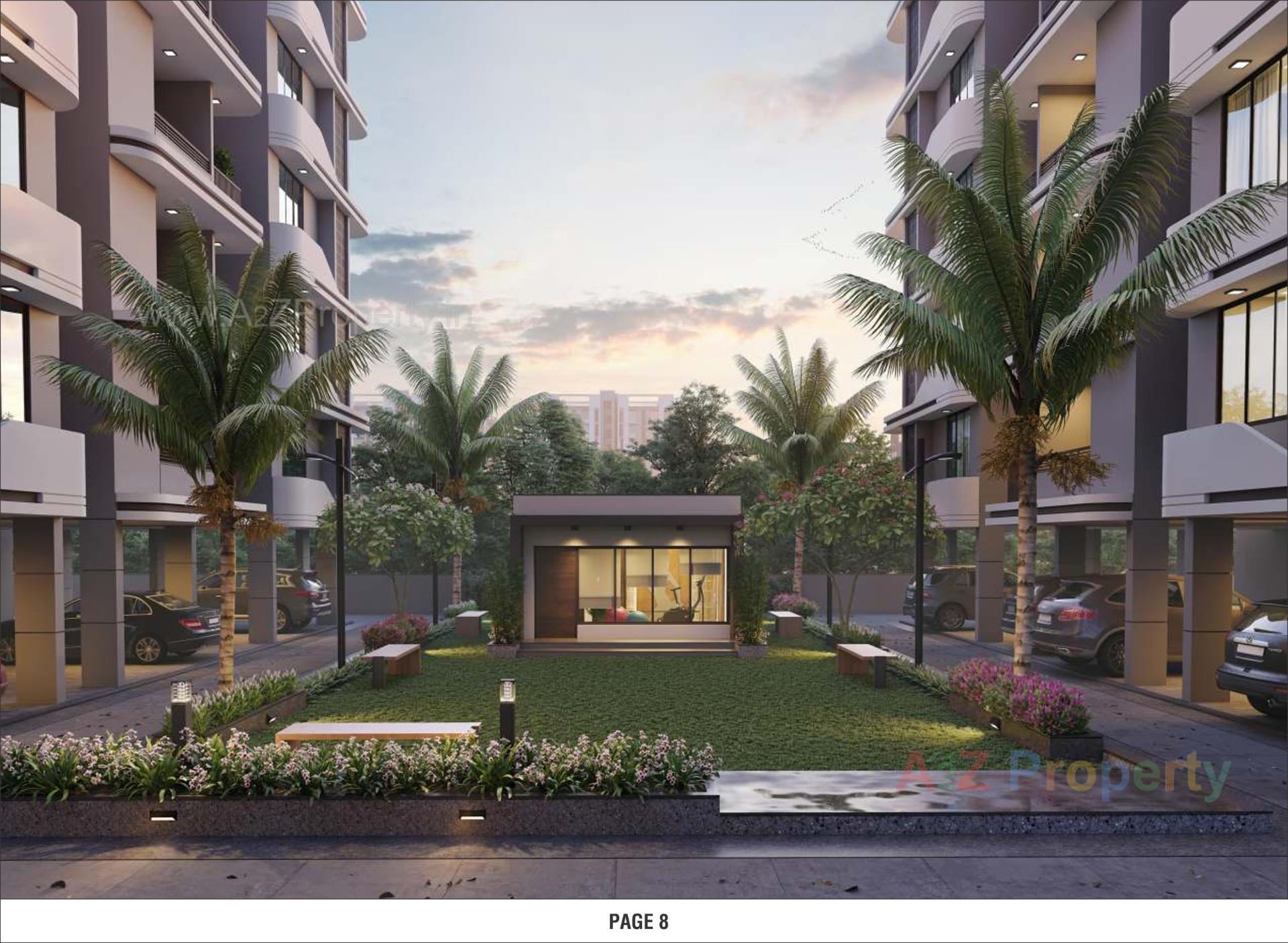 3D Elevation of real estate project Vedant Residency located at Ahmedabad, Ahmedabad, Gujarat