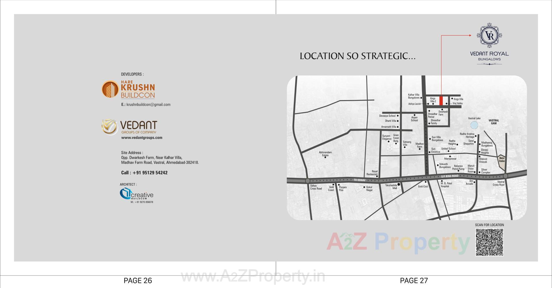  of real estate project Vedant Royal Bungalows located at Vastral, Ahmedabad, Gujarat