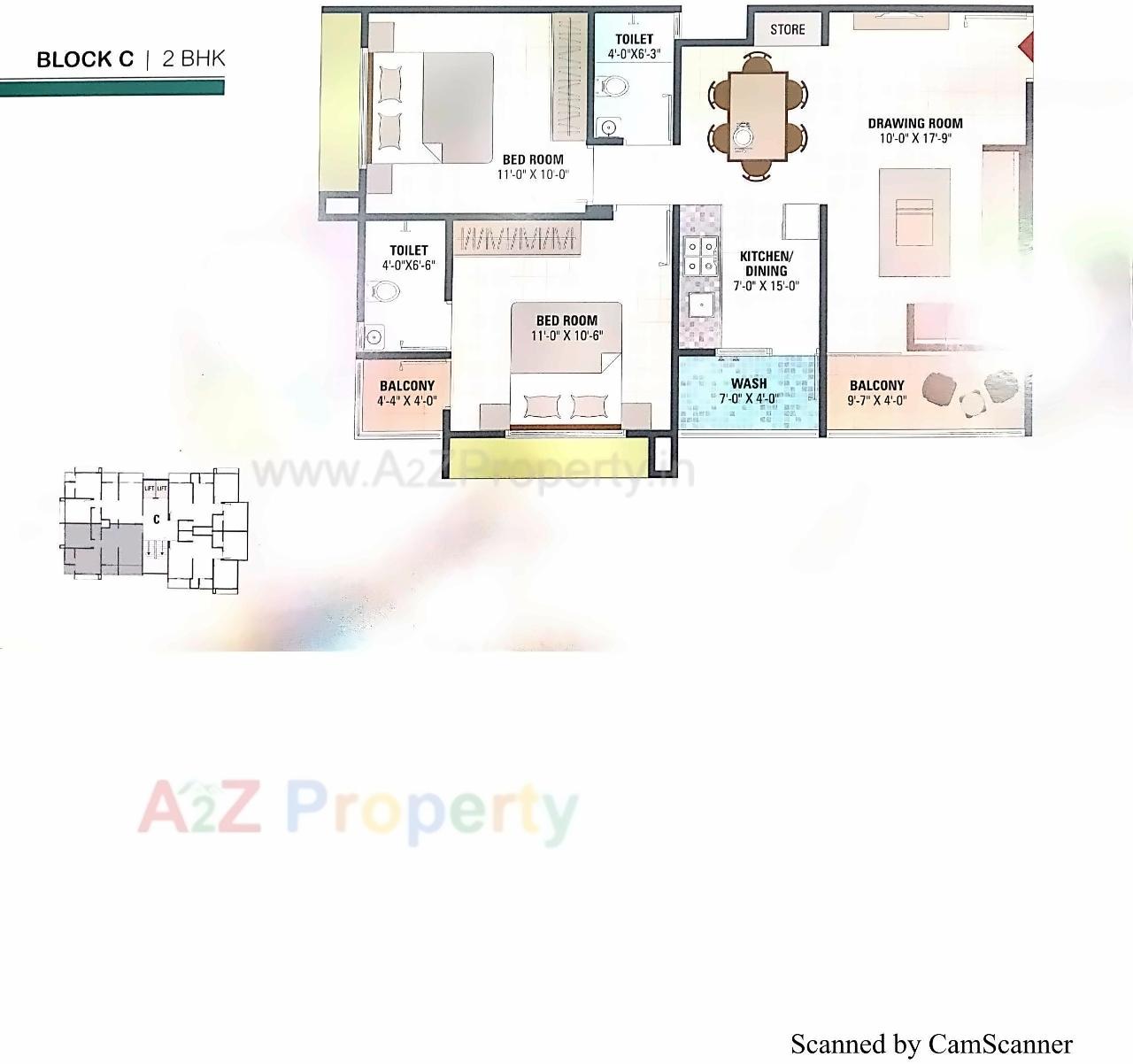 Layout of real estate project Vedant Scarlett located at Vastral, Ahmedabad, Gujarat