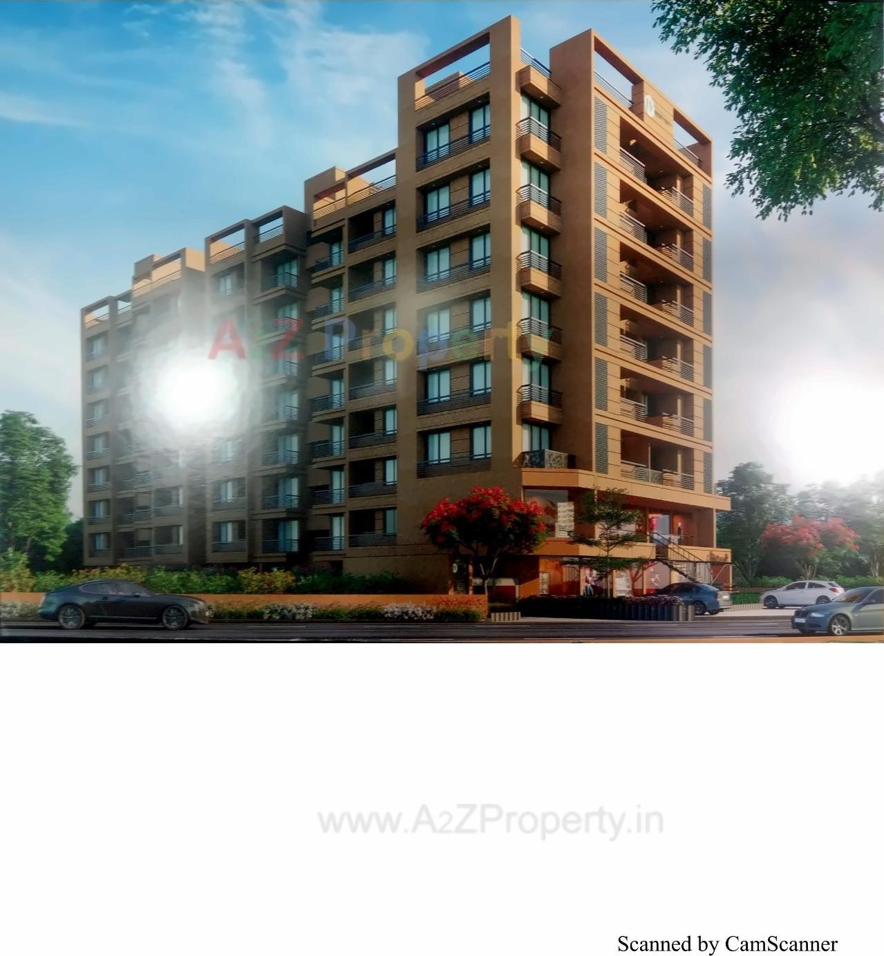 3D Elevation of real estate project Vedant Scarlett located at Vastral, Ahmedabad, Gujarat