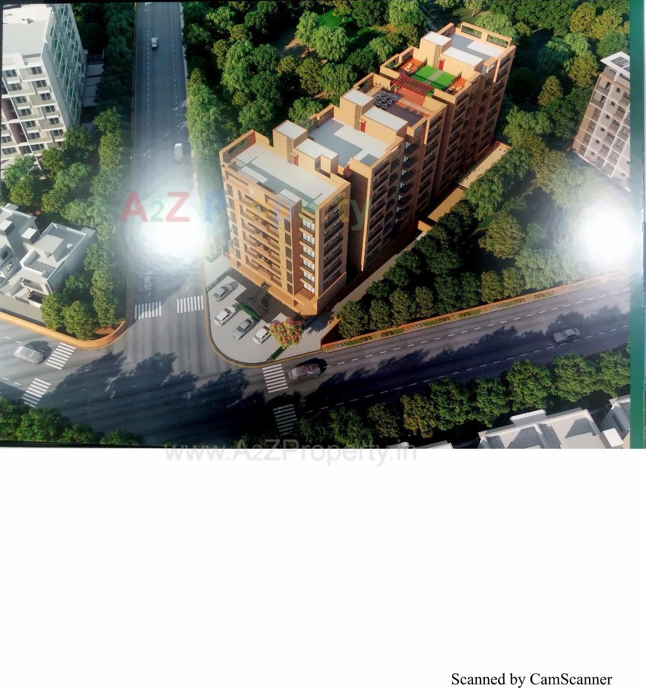 3D Elevation of real estate project Vedant Scarlett located at Vastral, Ahmedabad, Gujarat